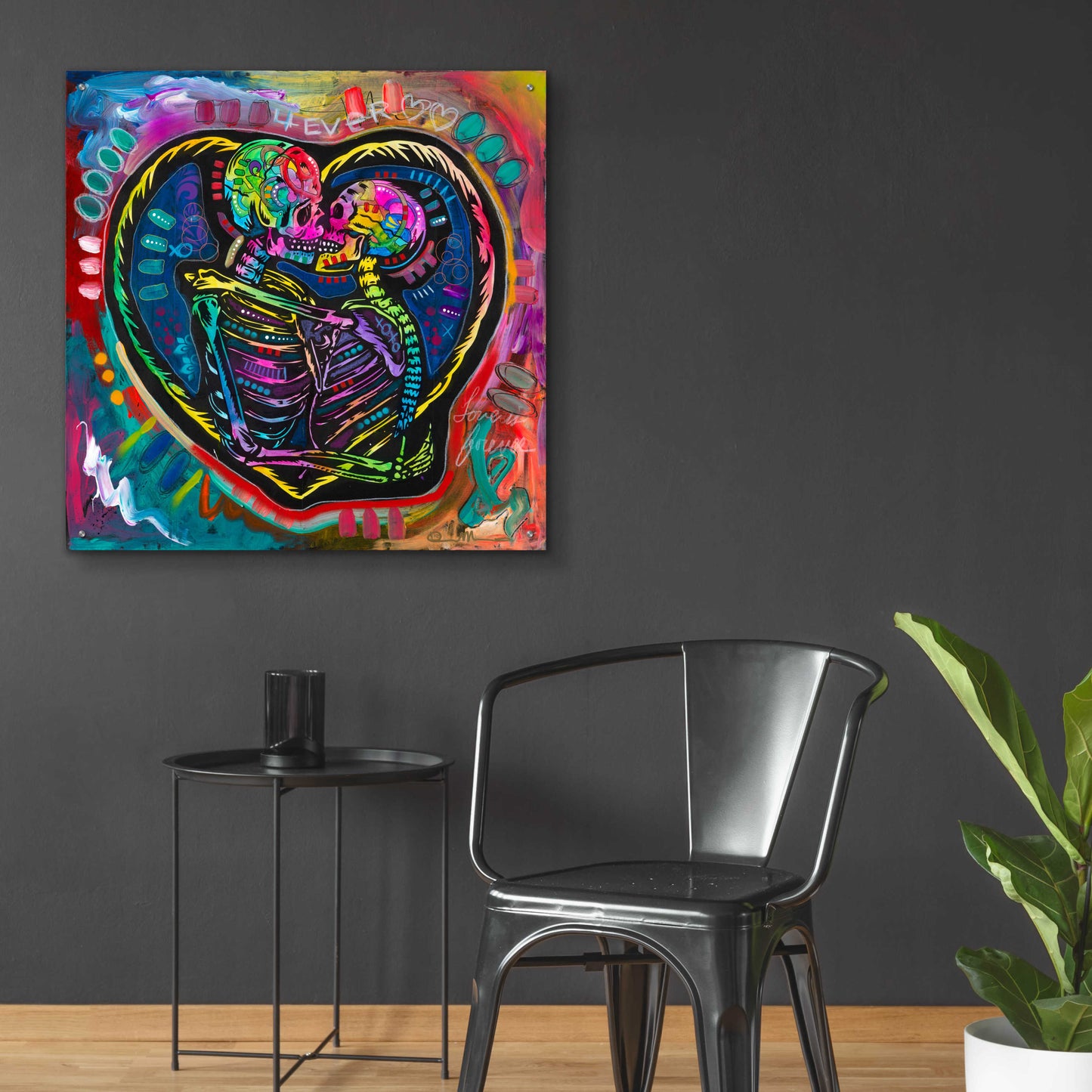 Epic Art '4ever' by Dean Russo, Acrylic Glass Wall Art,36x36