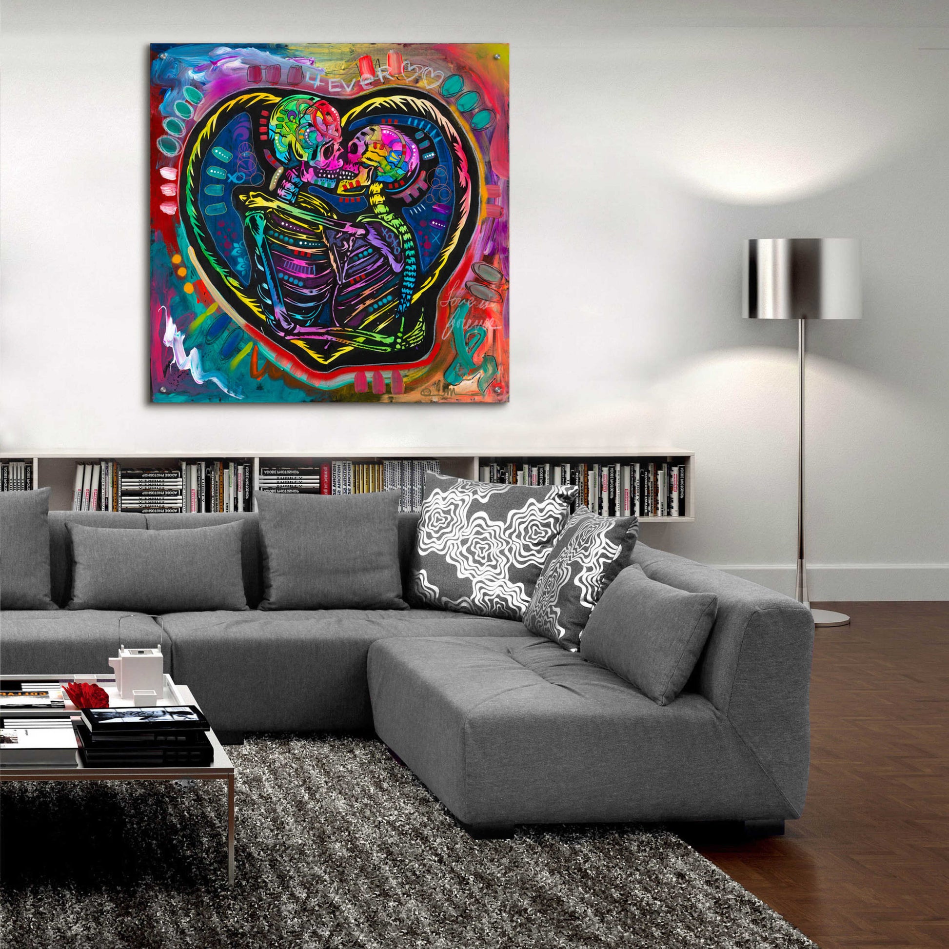 Epic Art '4ever' by Dean Russo, Acrylic Glass Wall Art,36x36