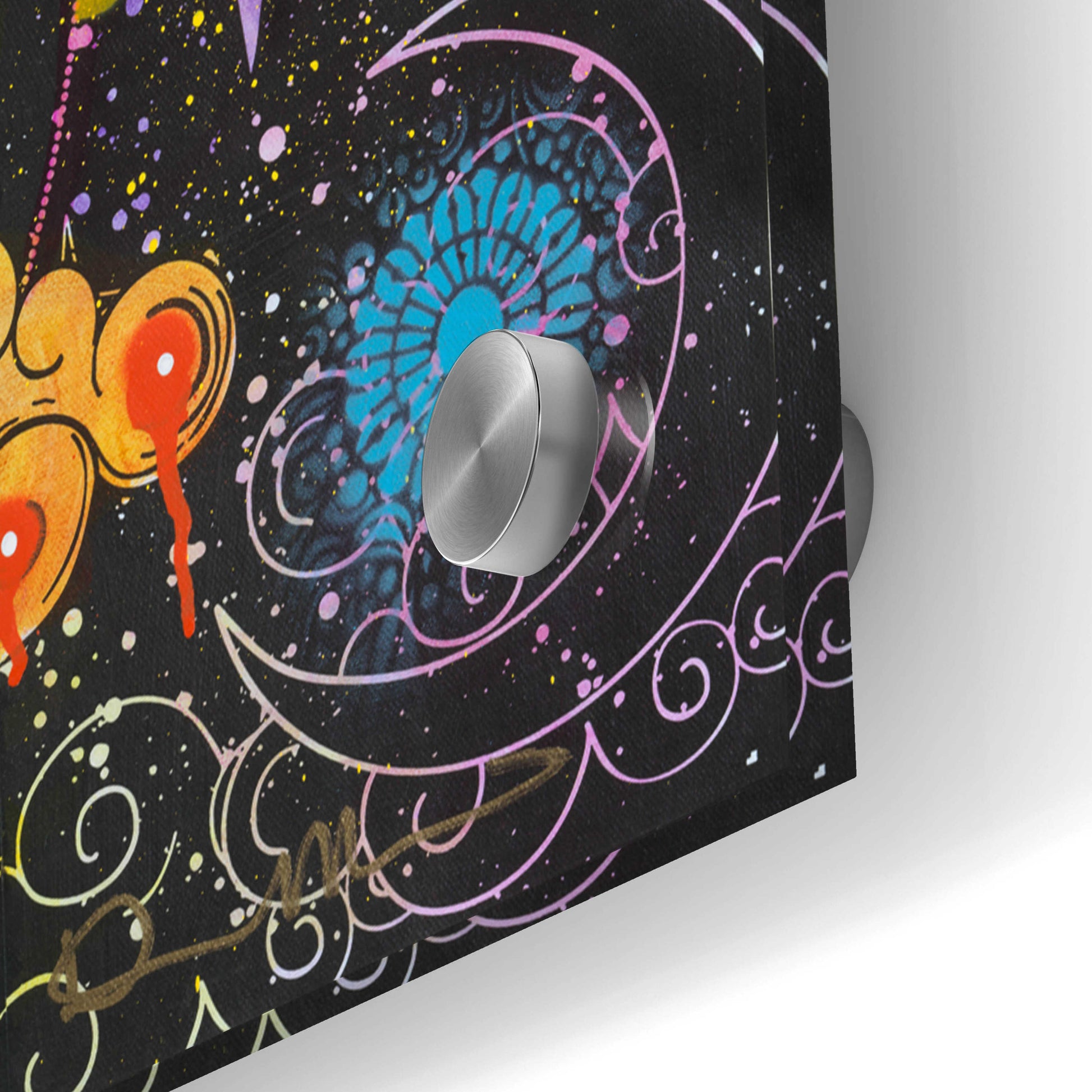 Epic Art 'Cosmos' by Dean Russo, Acrylic Glass Wall Art,48x24