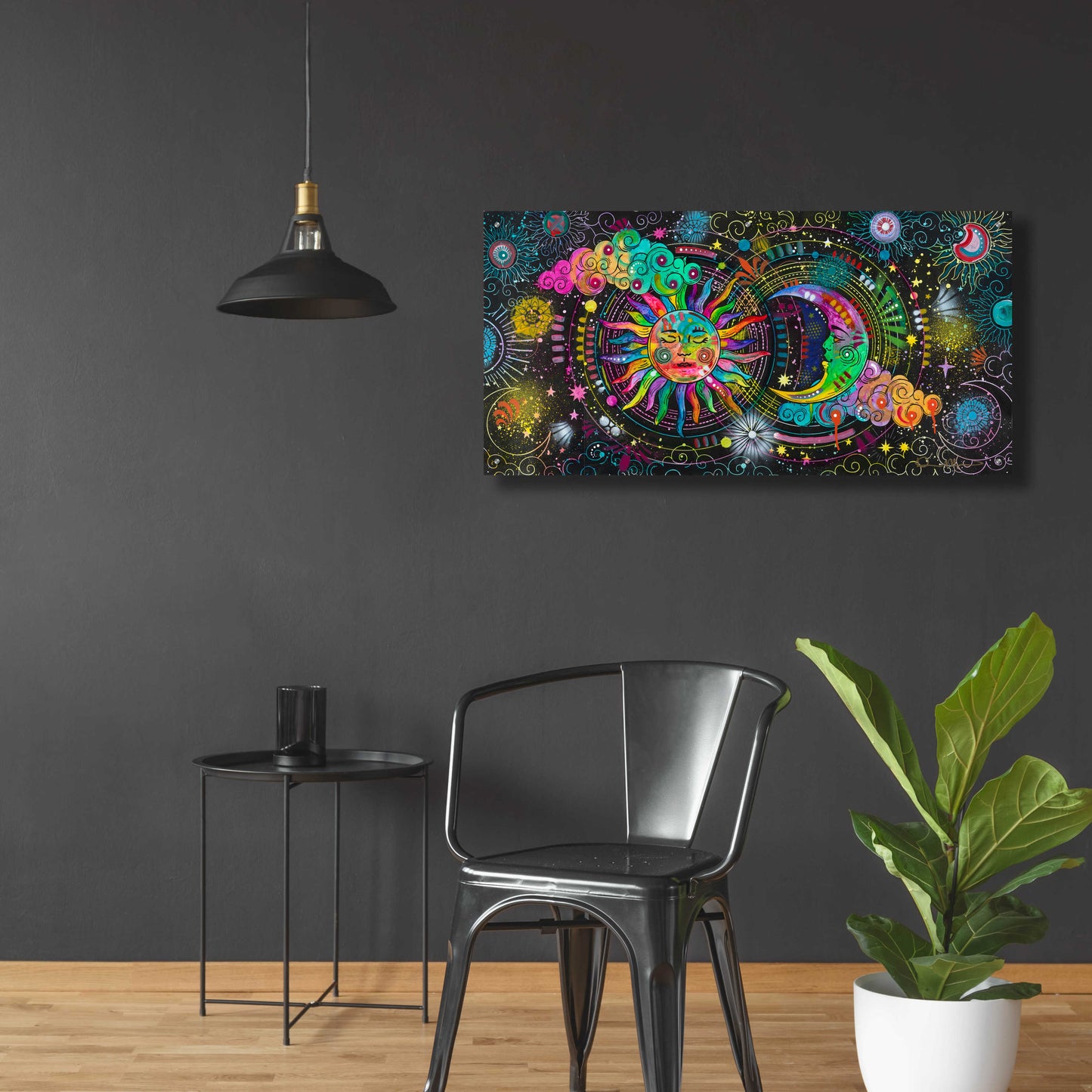 Epic Art 'Cosmos' by Dean Russo, Acrylic Glass Wall Art,48x24