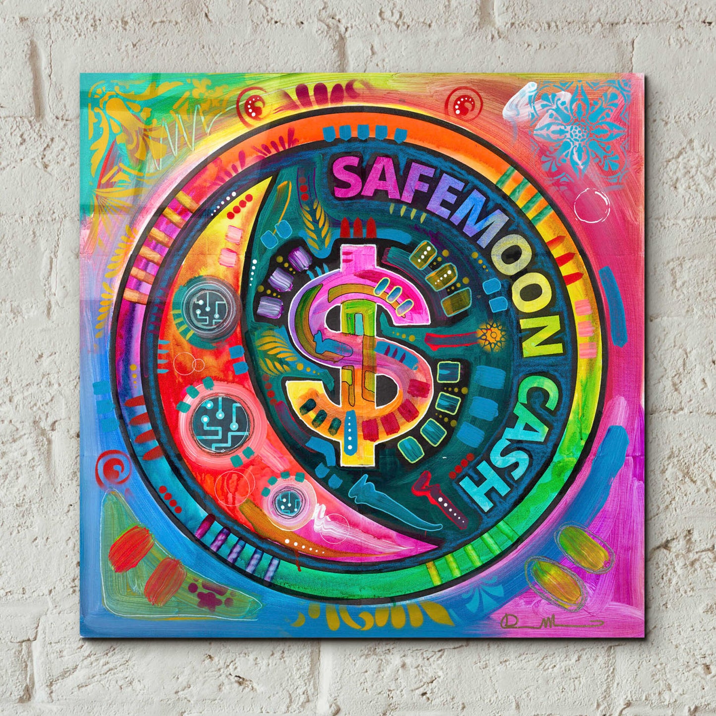 Epic Art 'Safemoon Cash' by Dean Russo, Acrylic Glass Wall Art,12x12