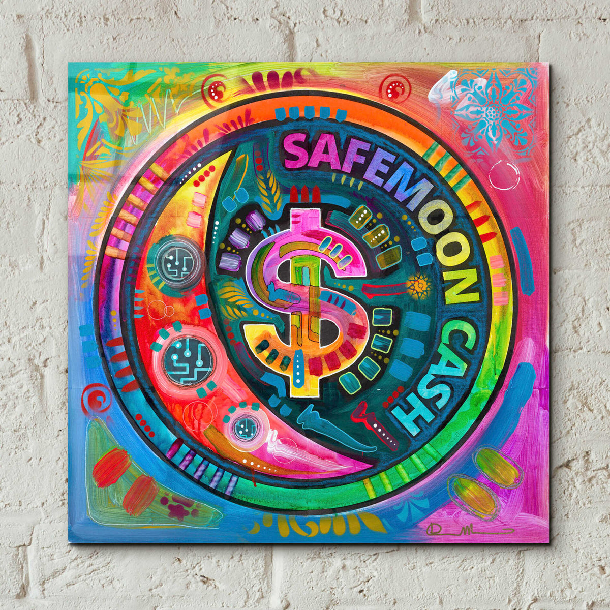 Epic Art 'Safemoon Cash' by Dean Russo, Acrylic Glass Wall Art,12x12