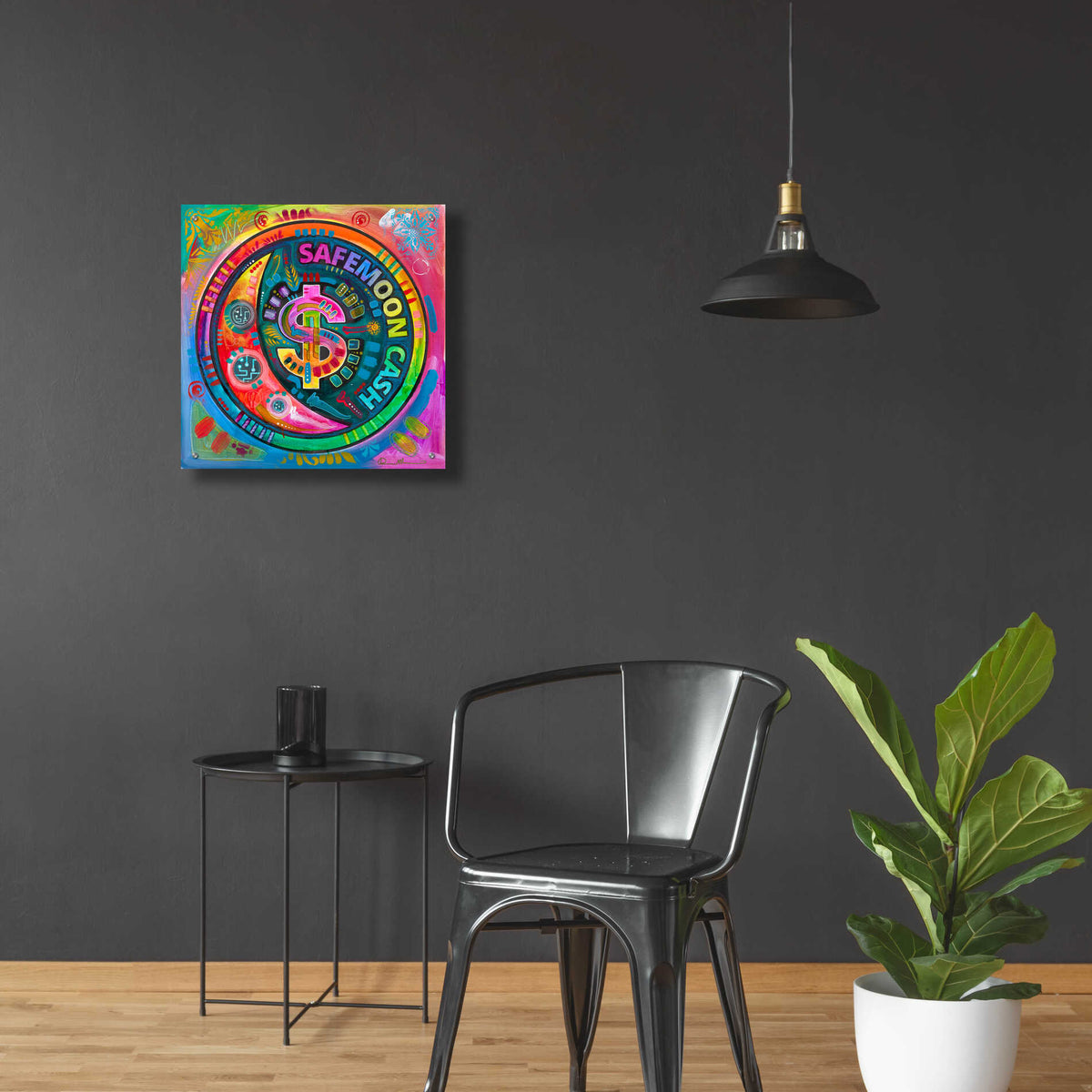 Epic Art 'Safemoon Cash' by Dean Russo, Acrylic Glass Wall Art,24x24