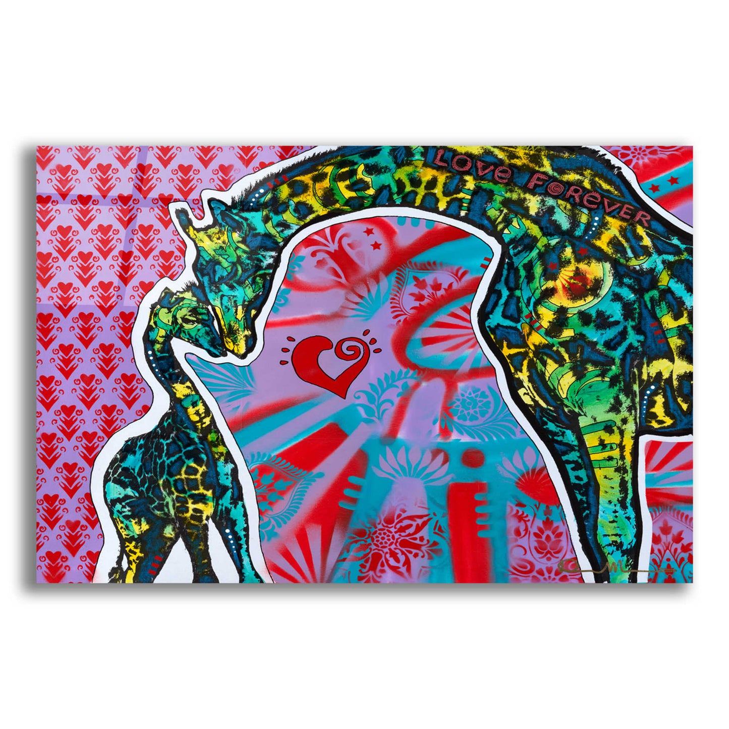 Epic Art 'Love Forever' by Dean Russo, Acrylic Glass Wall Art,16x12