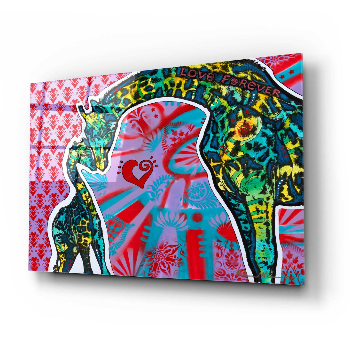 Epic Art 'Love Forever' by Dean Russo, Acrylic Glass Wall Art,24x16