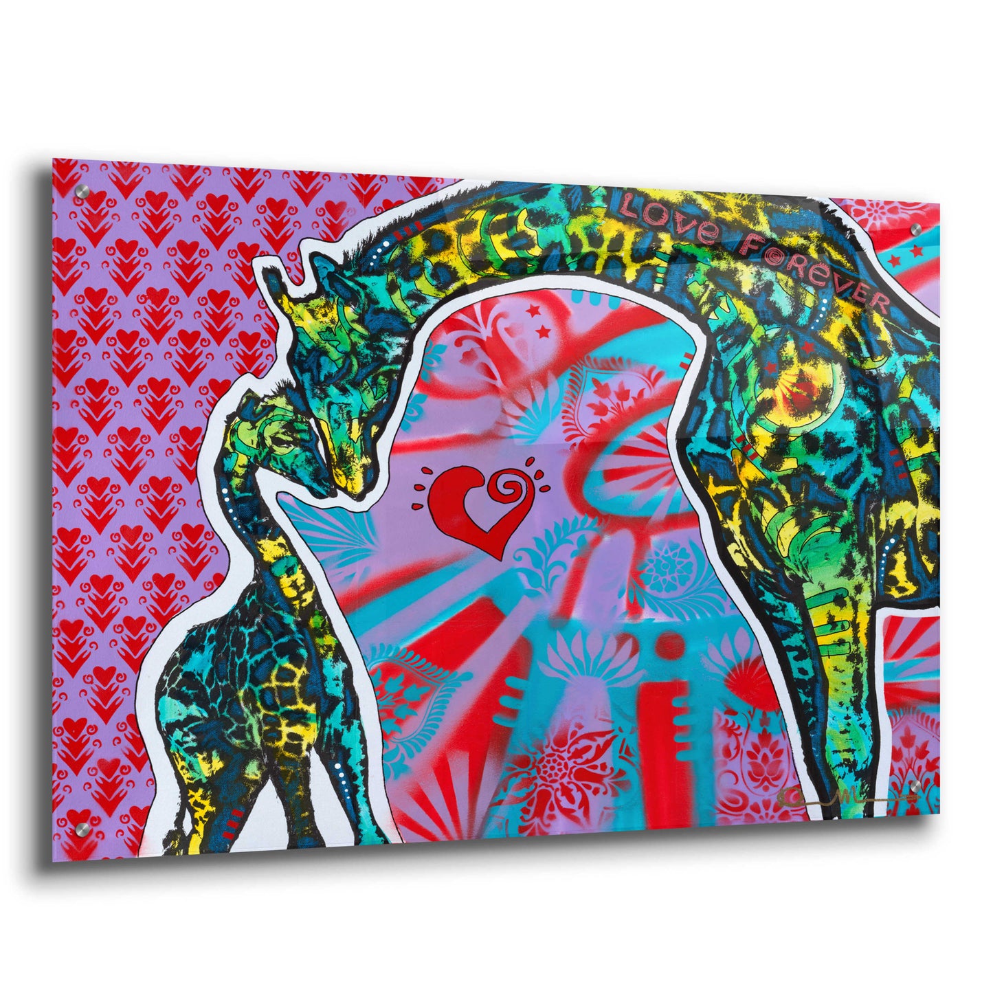 Epic Art 'Love Forever' by Dean Russo, Acrylic Glass Wall Art,36x24