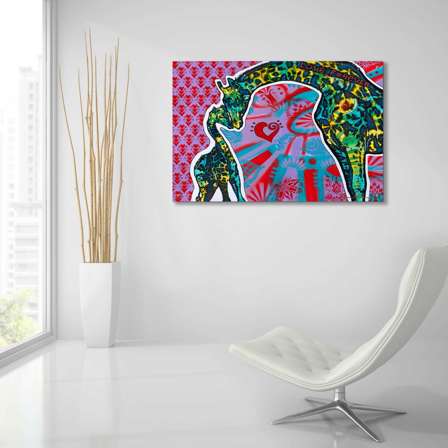 Epic Art 'Love Forever' by Dean Russo, Acrylic Glass Wall Art,36x24