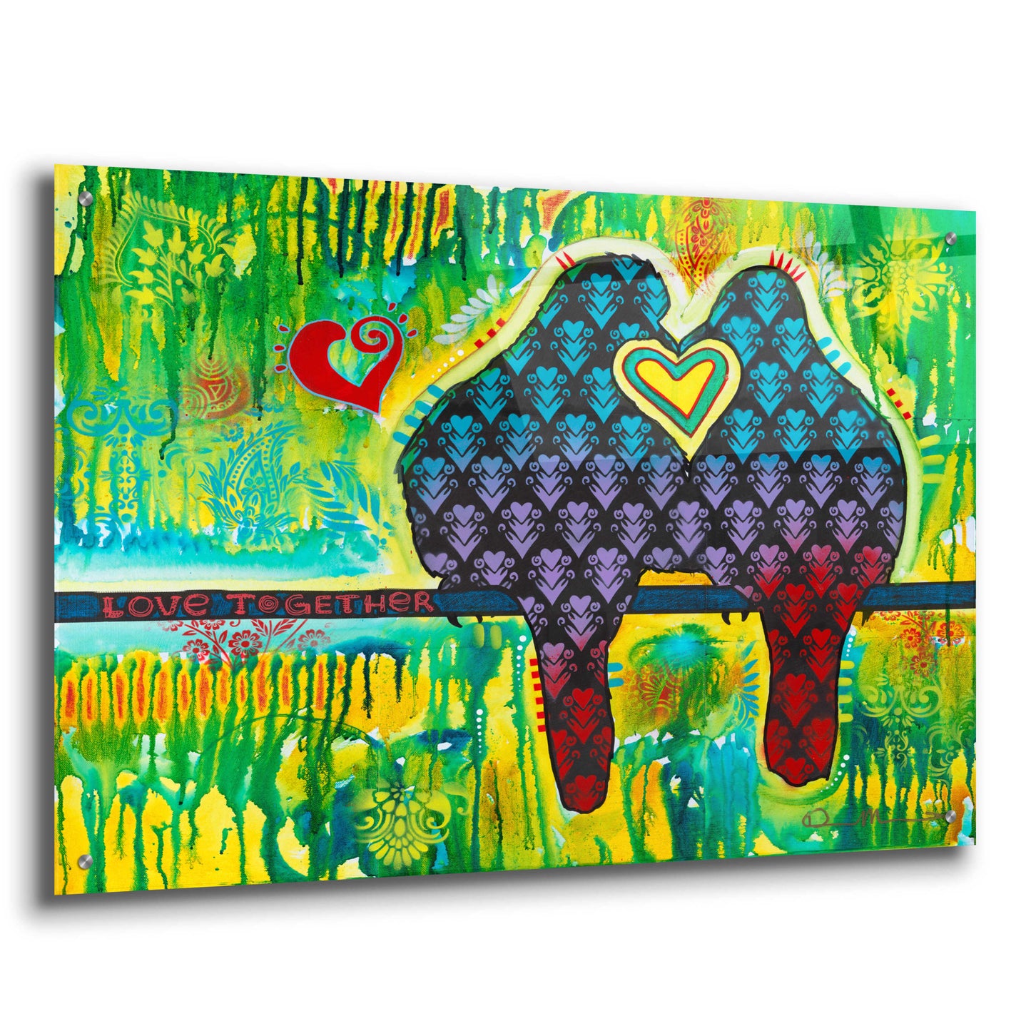 Epic Art 'Love Together' by Dean Russo, Acrylic Glass Wall Art,36x24