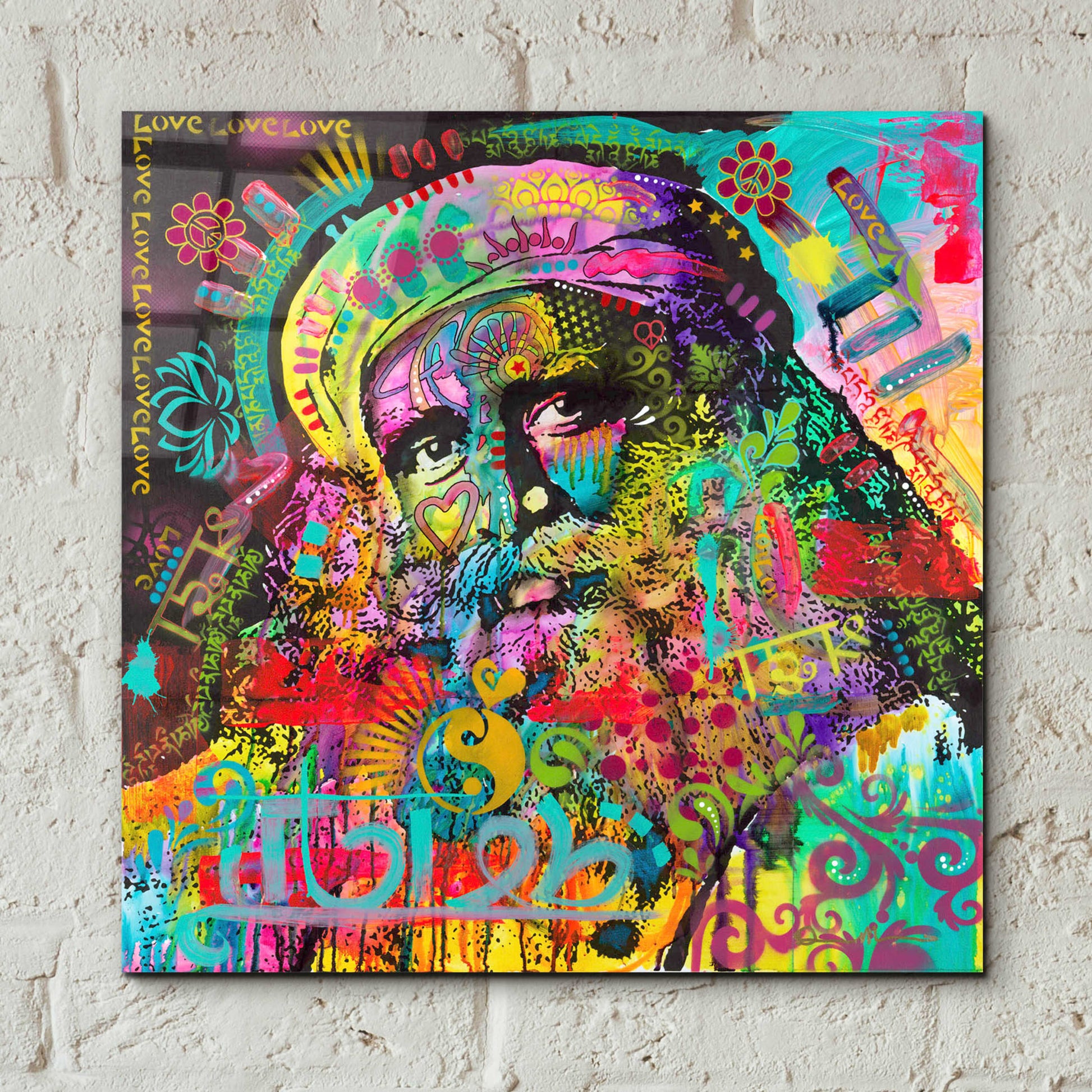 Epic Art 'Sadhguru' by Dean Russo, Acrylic Glass Wall Art,12x12