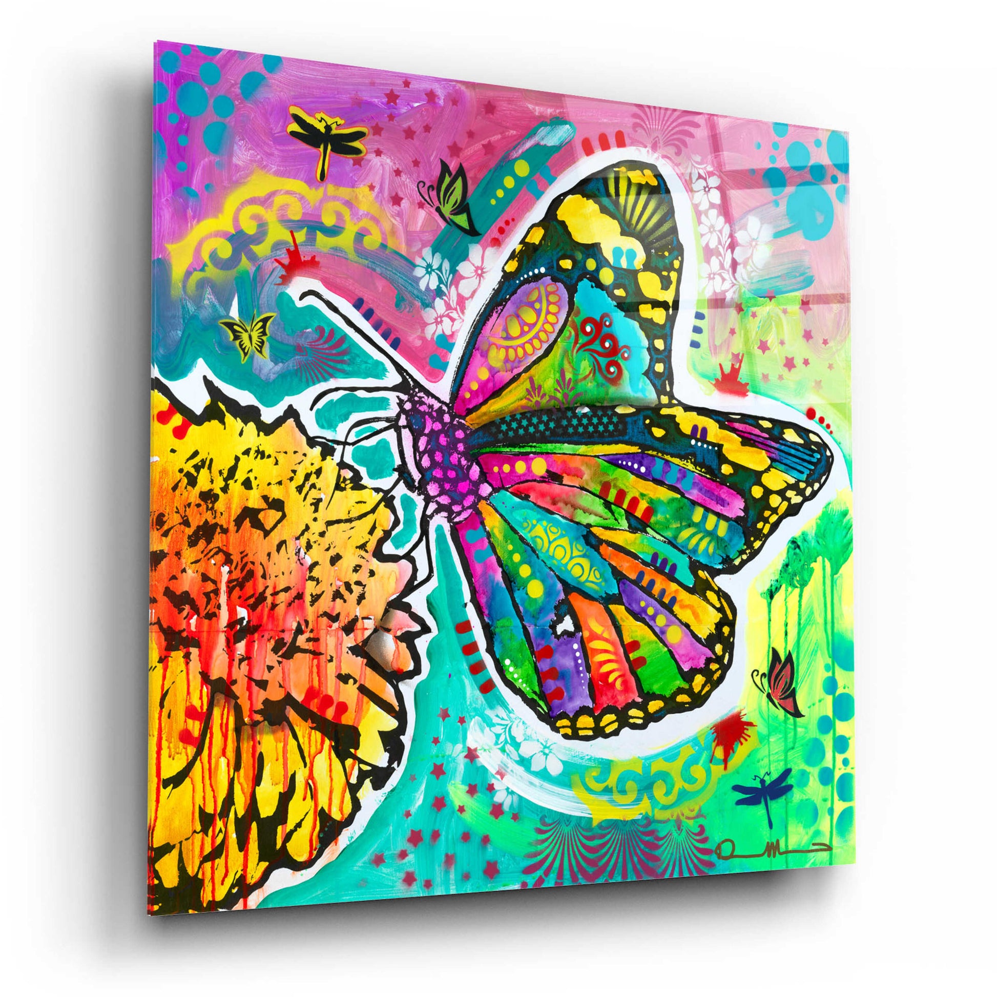 Epic Art 'Dandyfly' by Dean Russo, Acrylic Glass Wall Art,12x12