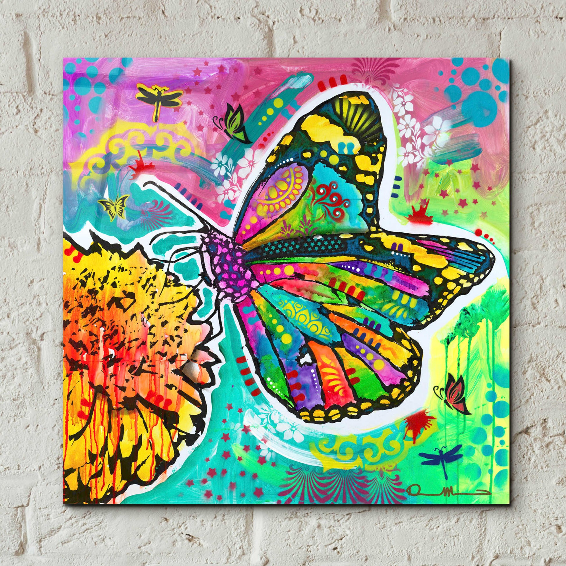 Epic Art 'Dandyfly' by Dean Russo, Acrylic Glass Wall Art,12x12