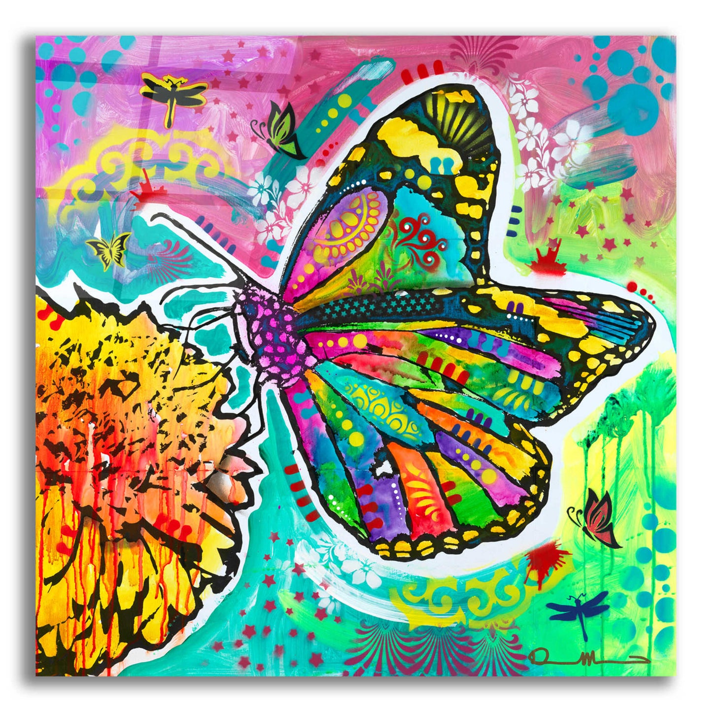 Epic Art 'Dandyfly' by Dean Russo, Acrylic Glass Wall Art,12x12