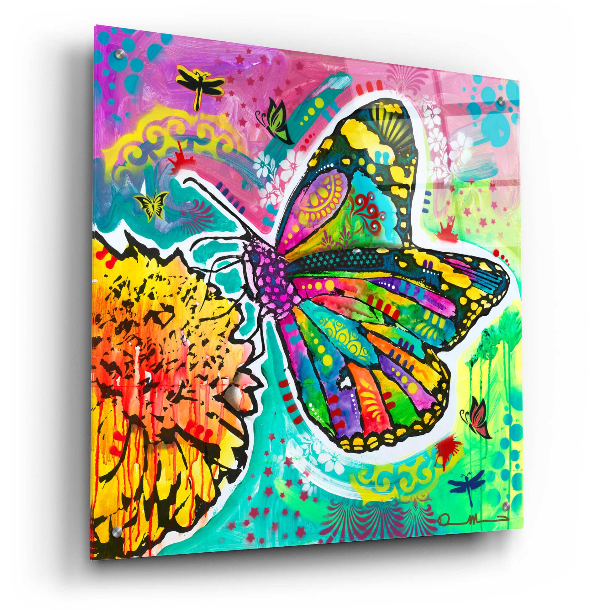 Epic Art 'Dandyfly' by Dean Russo, Acrylic Glass Wall Art,24x24