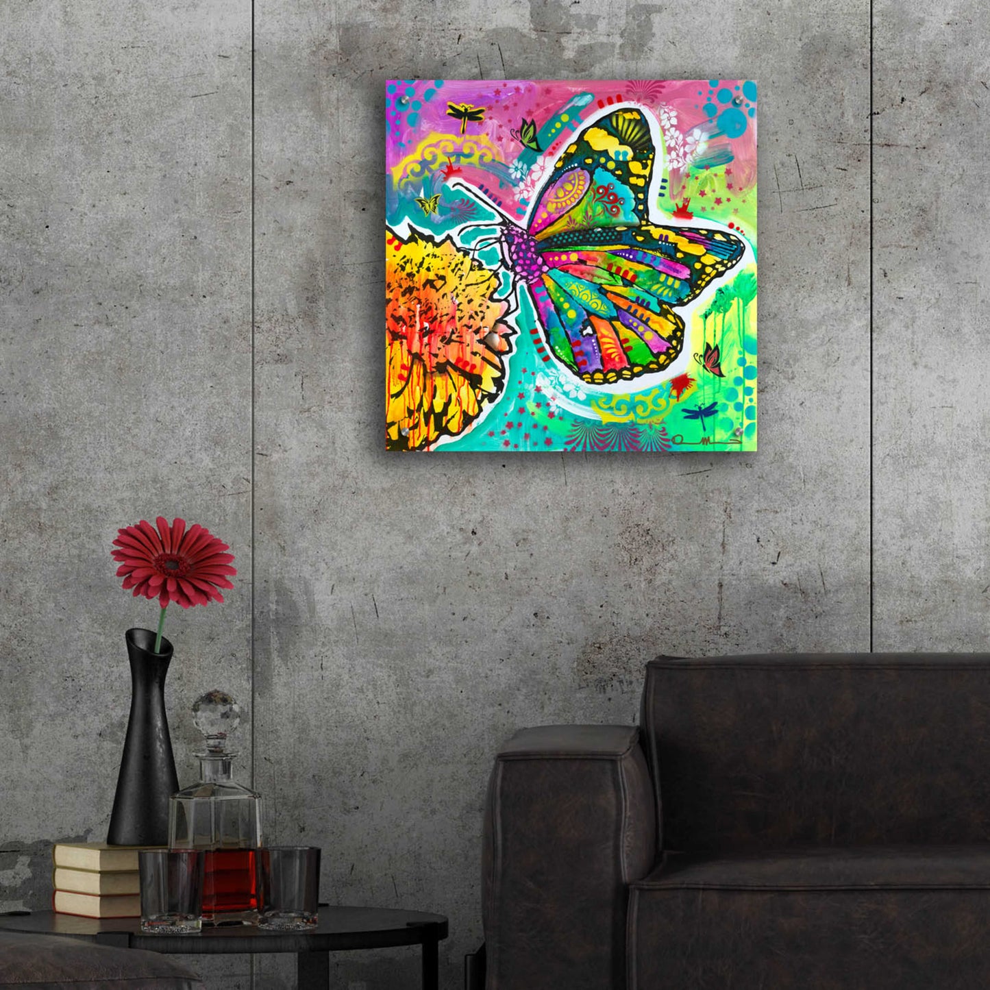 Epic Art 'Dandyfly' by Dean Russo, Acrylic Glass Wall Art,24x24