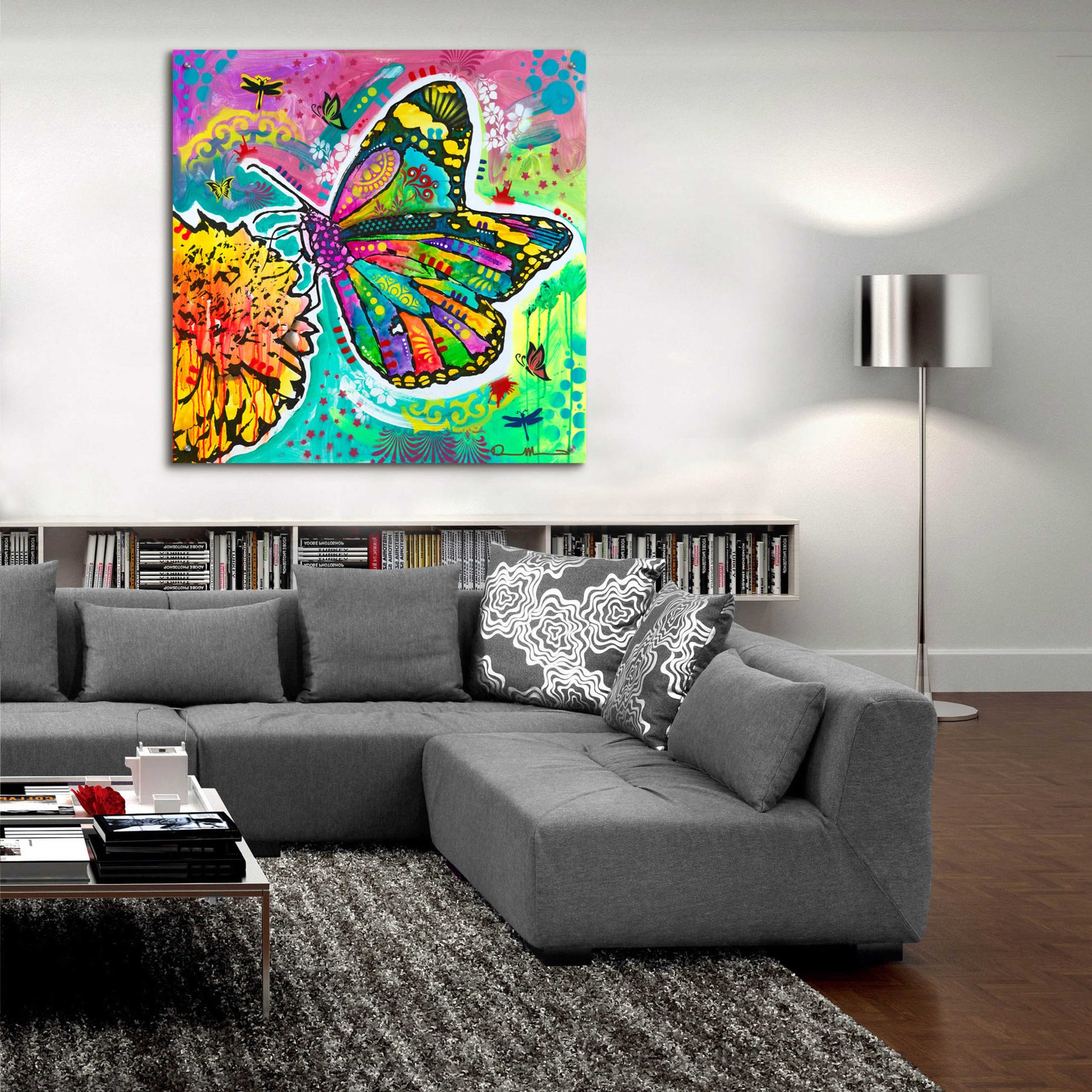 Epic Art 'Dandyfly' by Dean Russo, Acrylic Glass Wall Art,36x36