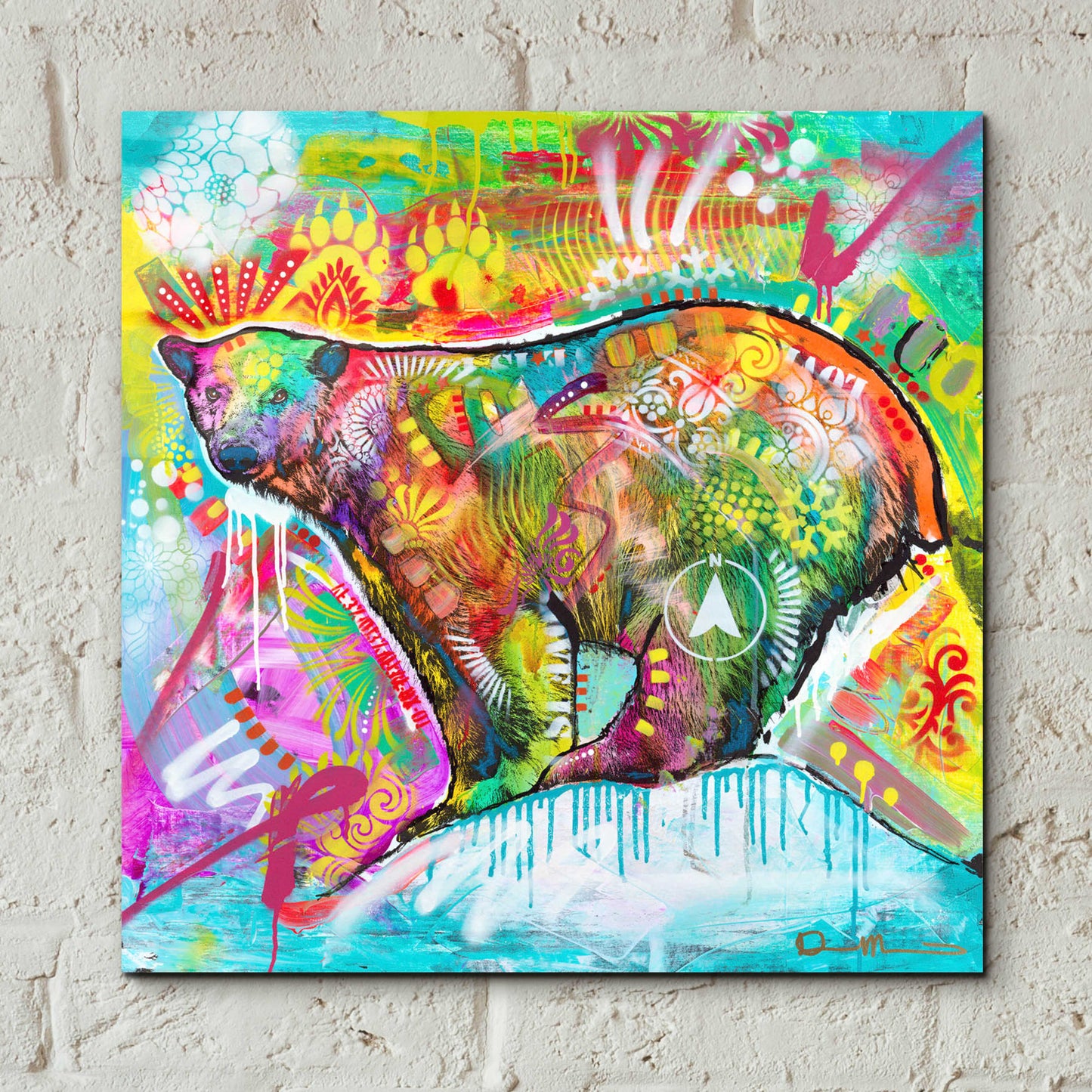 Epic Art 'Polar Bear 1' by Dean Russo, Acrylic Glass Wall Art,12x12