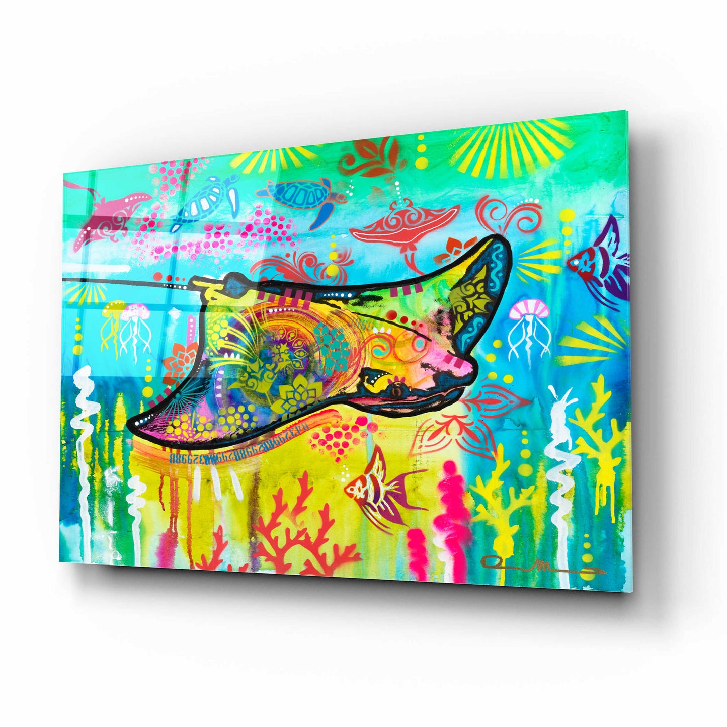 Epic Art 'Sting Ray' by Dean Russo, Acrylic Glass Wall Art,16x12