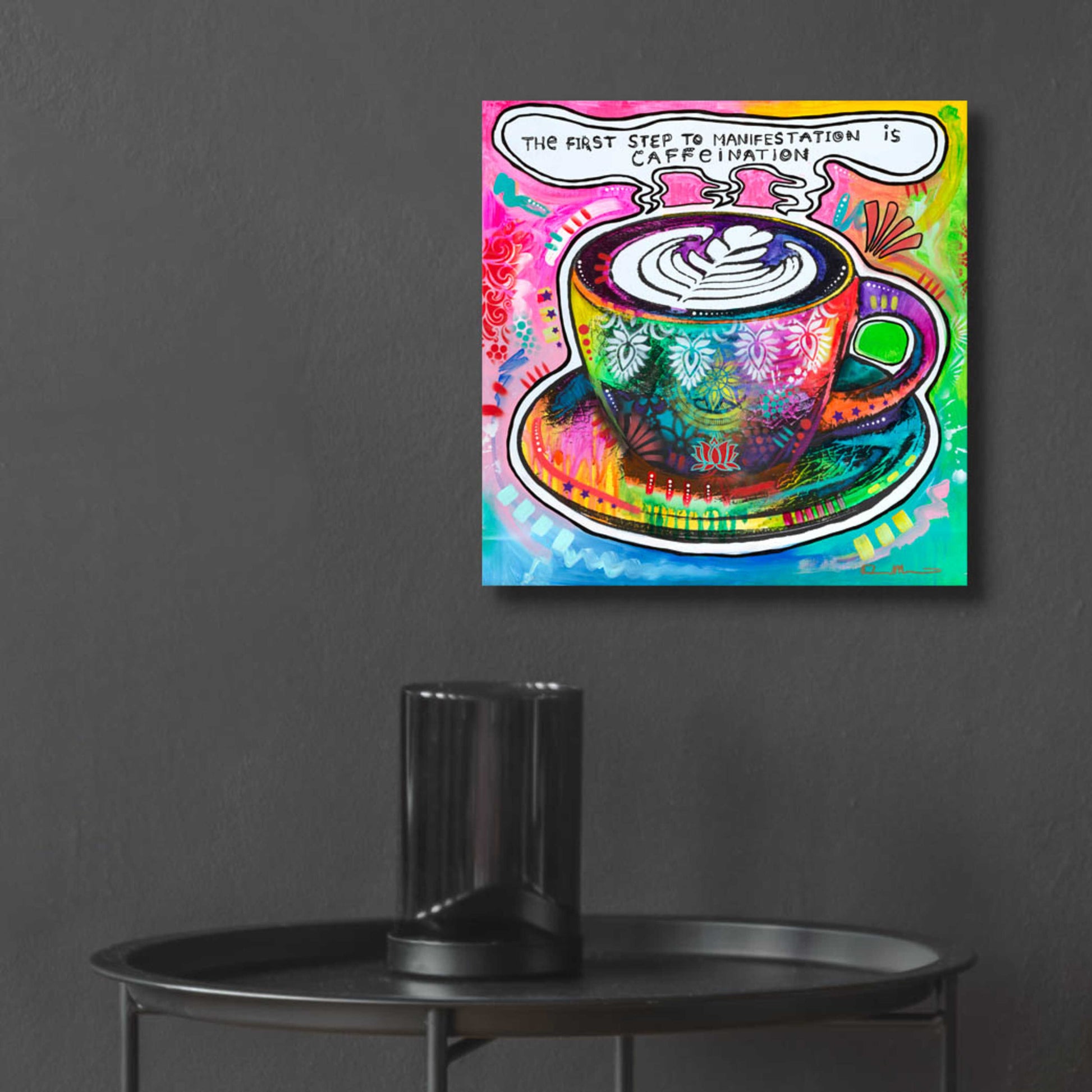 Epic Art 'Caffeination' by Dean Russo, Acrylic Glass Wall Art,12x12