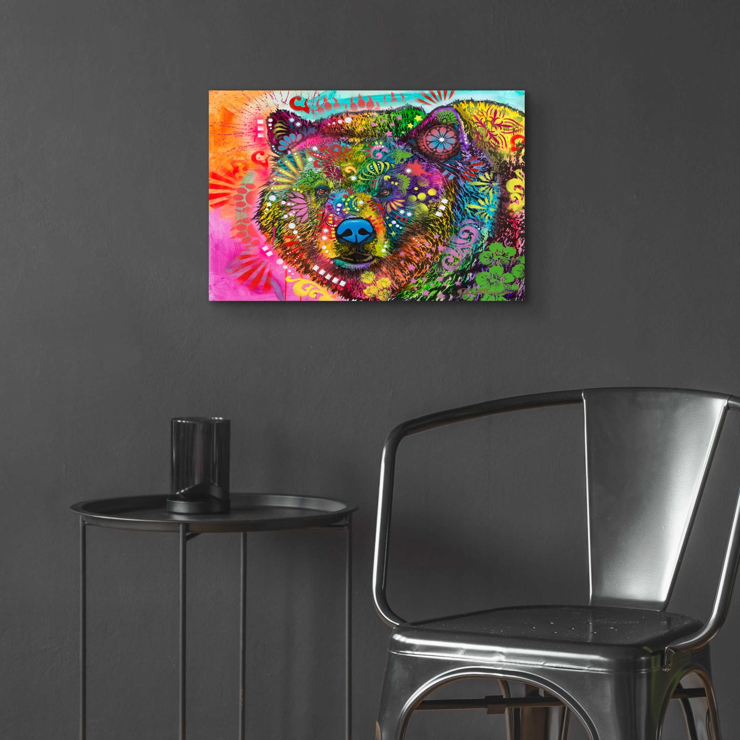 Epic Art 'Hunky Bear 2' by Dean Russo, Acrylic Glass Wall Art,24x16