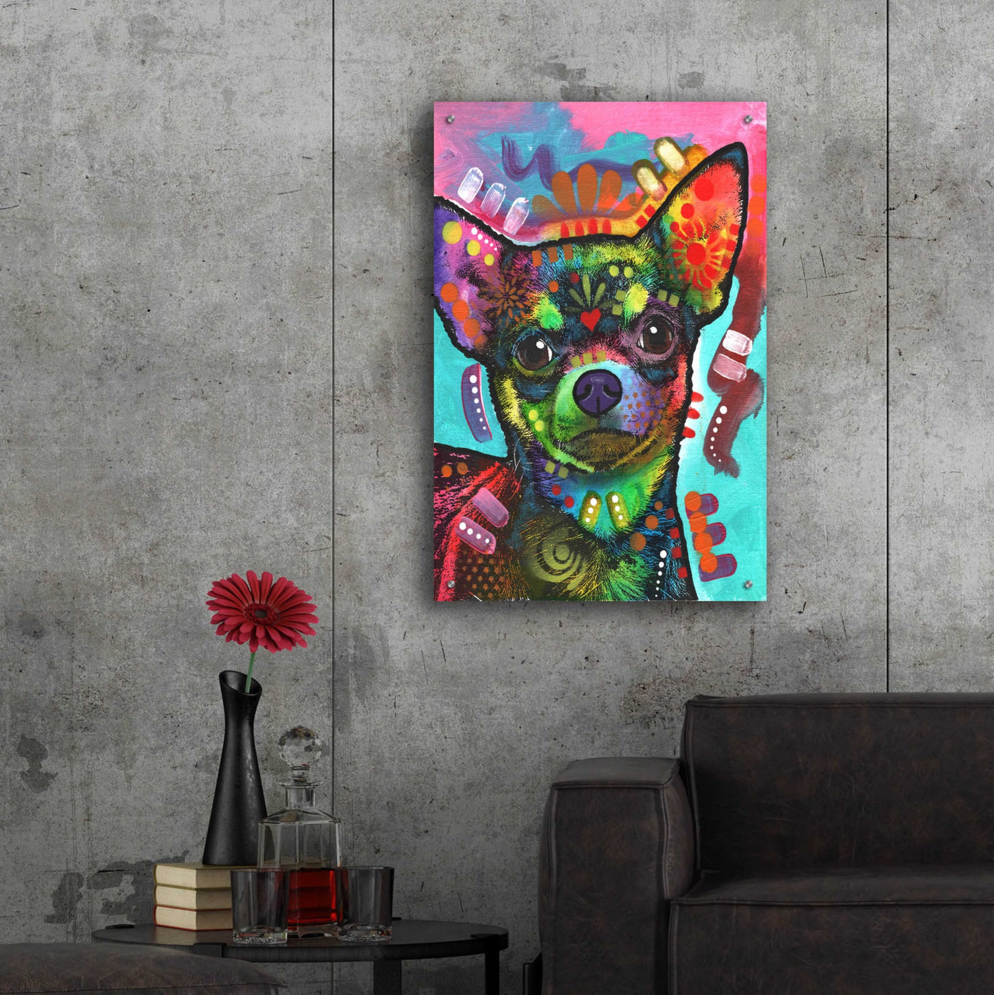 Epic Art 'Chi' by Dean Russo, Acrylic Glass Wall Art,24x36