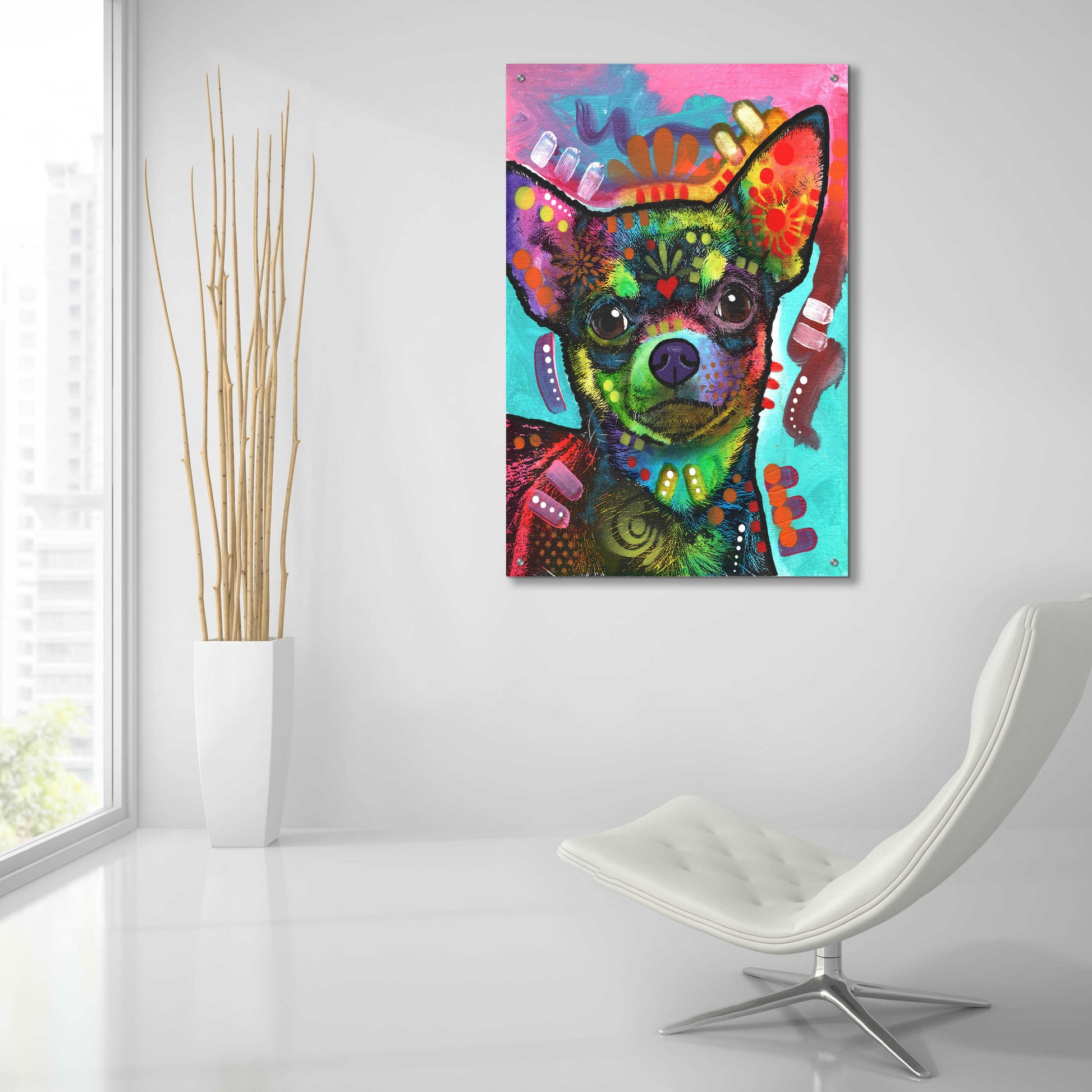 Epic Art 'Chi' by Dean Russo, Acrylic Glass Wall Art,24x36