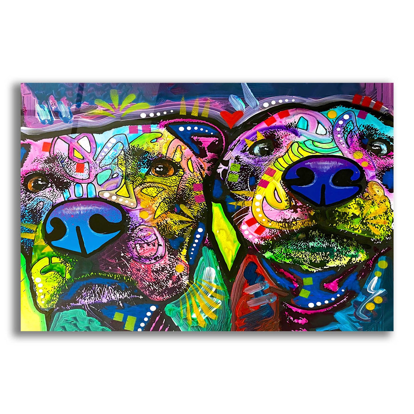 Epic Art 'Double Trouble' by Dean Russo, Acrylic Glass Wall Art,16x12