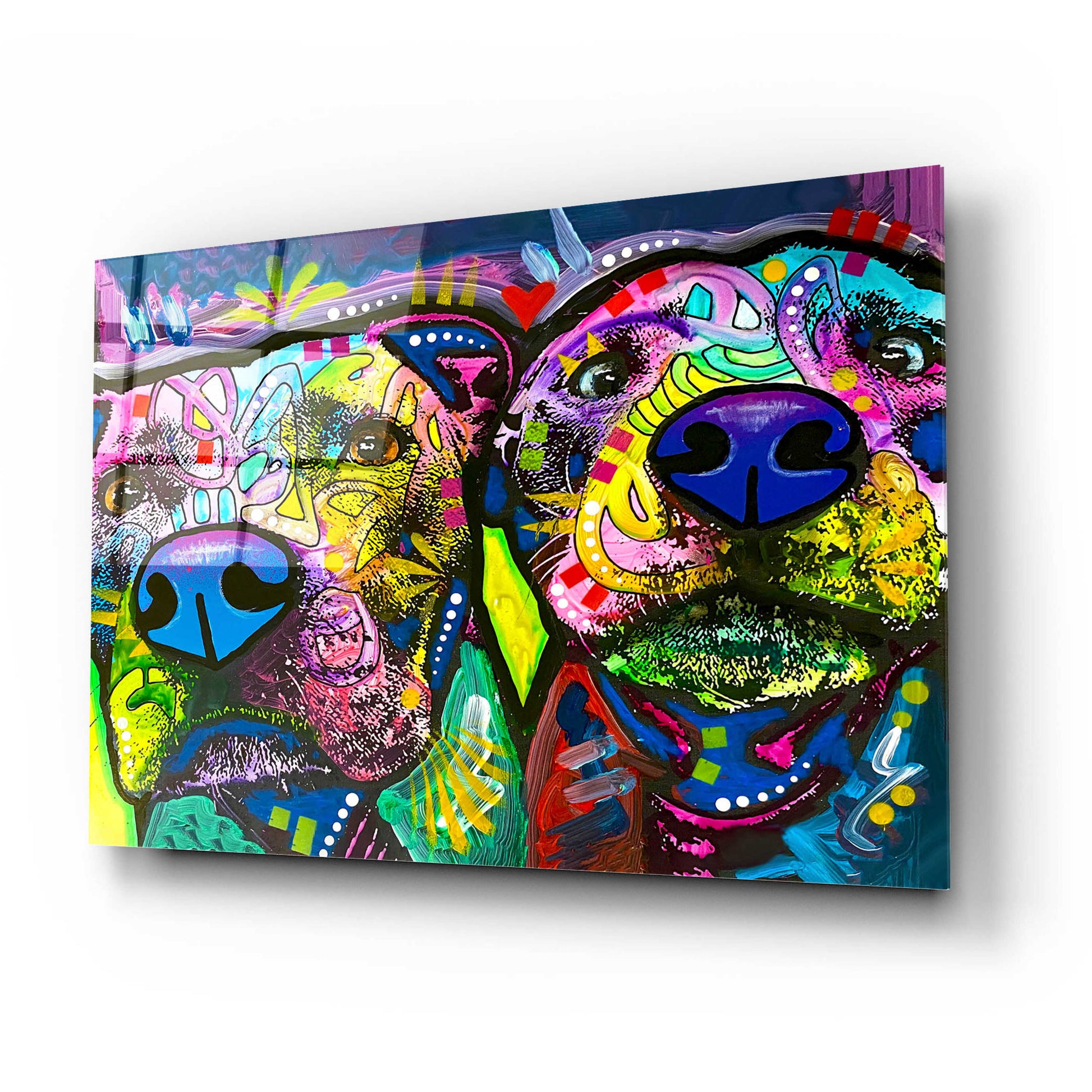 Epic Art 'Double Trouble' by Dean Russo, Acrylic Glass Wall Art,24x16