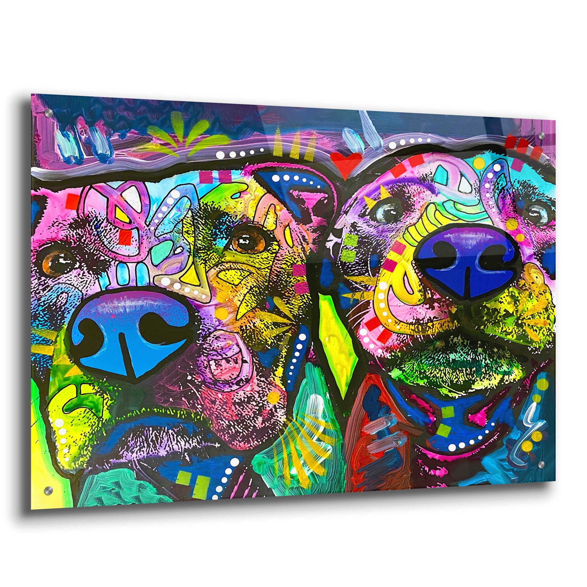 Epic Art 'Double Trouble' by Dean Russo, Acrylic Glass Wall Art,36x24