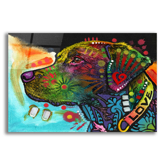 Epic Art 'Labrador (Love Collection)' by Dean Russo, Acrylic Glass Wall Art