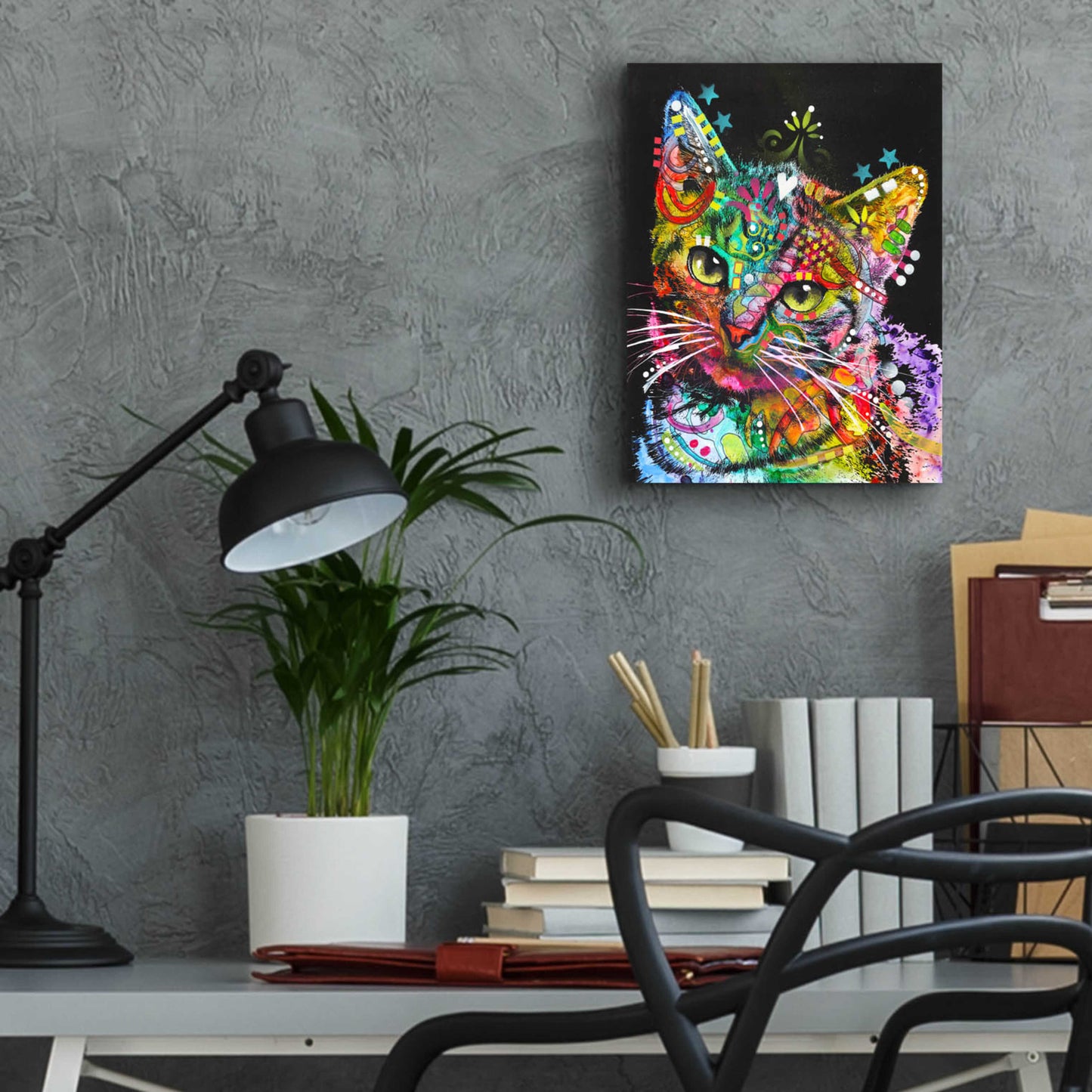 Epic Art 'Star Kitten' by Dean Russo, Acrylic Glass Wall Art,12x16