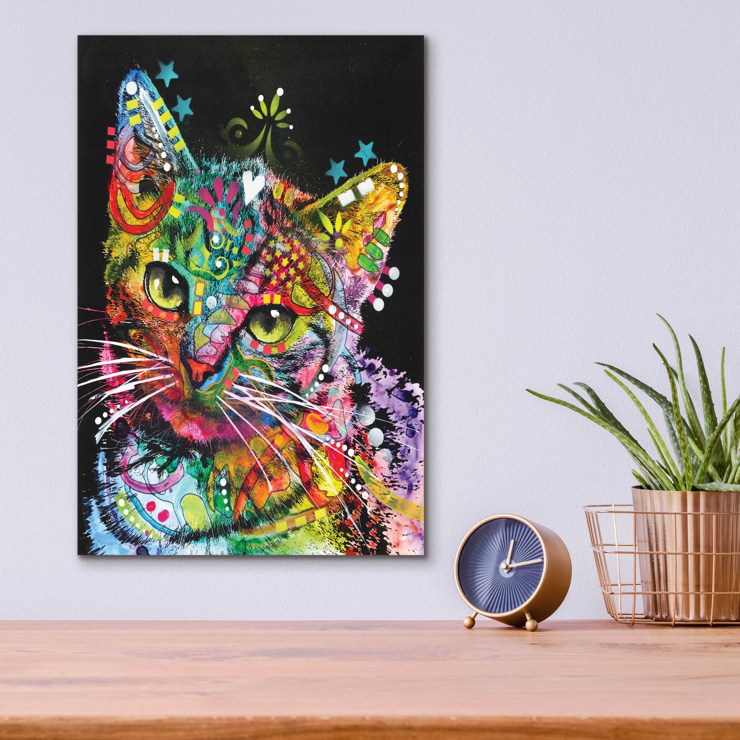 Epic Art 'Star Kitten' by Dean Russo, Acrylic Glass Wall Art,12x16