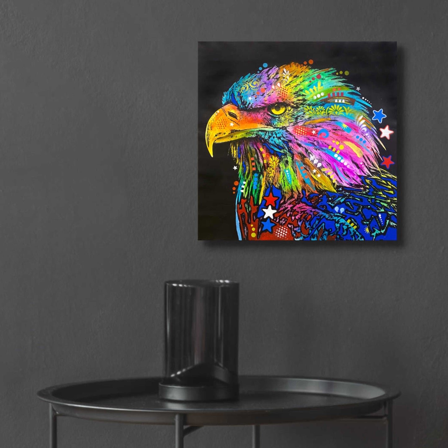 Epic Art 'Bald Eagle' by Dean Russo, Acrylic Glass Wall Art,12x12