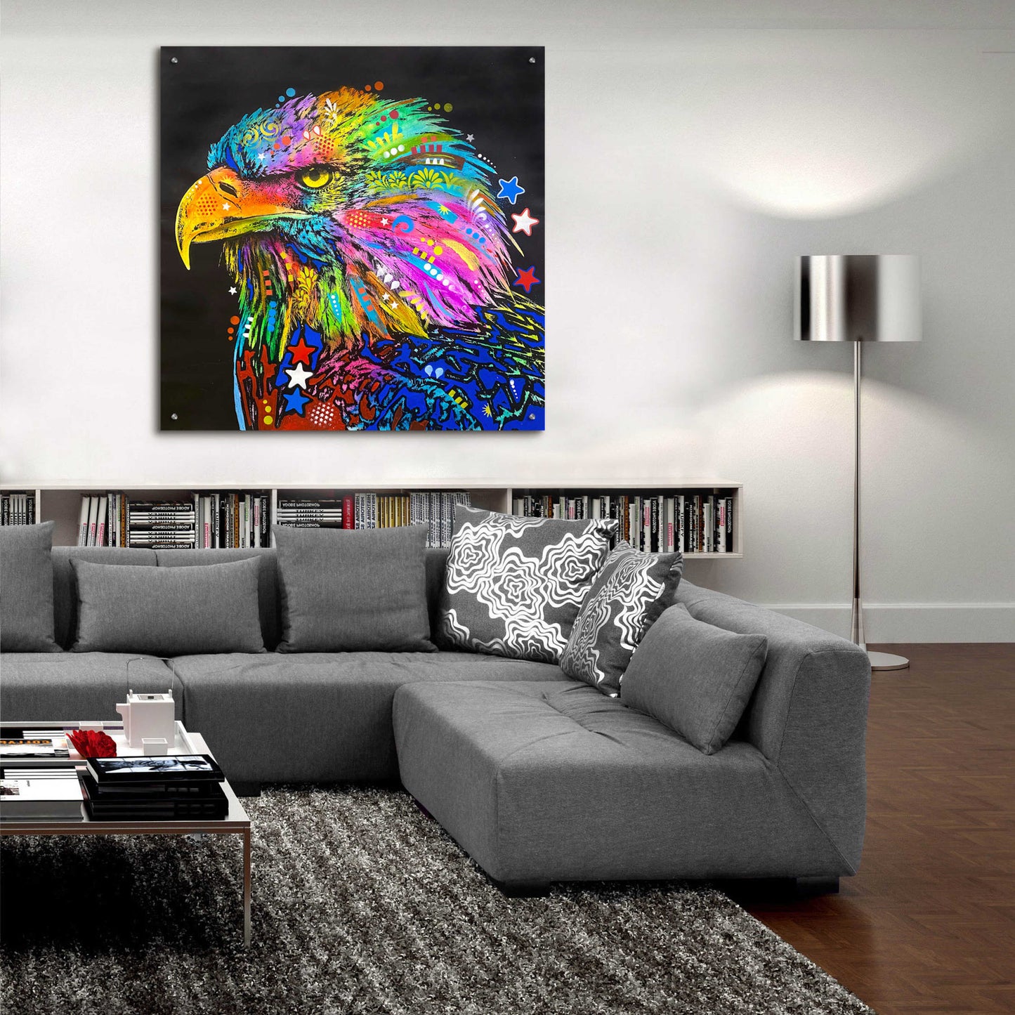 Epic Art 'Bald Eagle' by Dean Russo, Acrylic Glass Wall Art,36x36