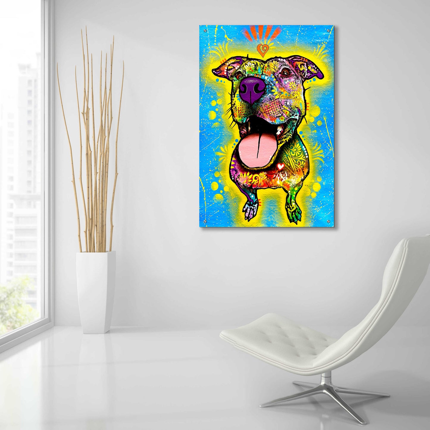 Epic Art 'Laughter' by Dean Russo, Acrylic Glass Wall Art,24x36