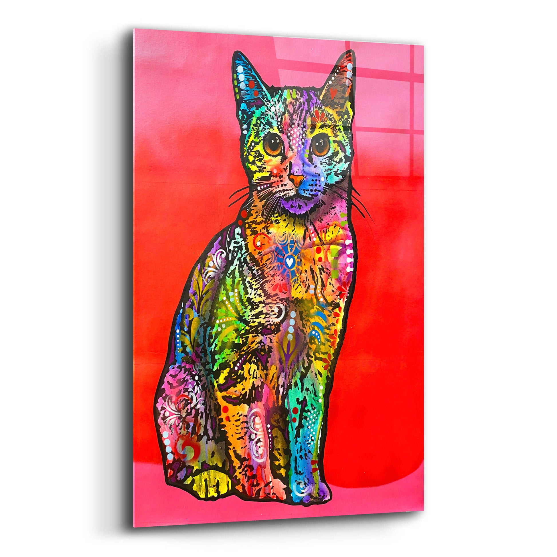 Epic Art 'Loving Cat' by Dean Russo, Acrylic Glass Wall Art,12x16