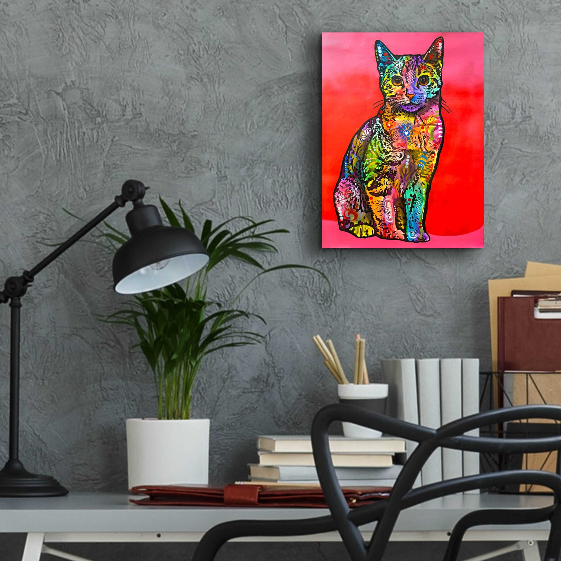 Epic Art 'Loving Cat' by Dean Russo, Acrylic Glass Wall Art,12x16