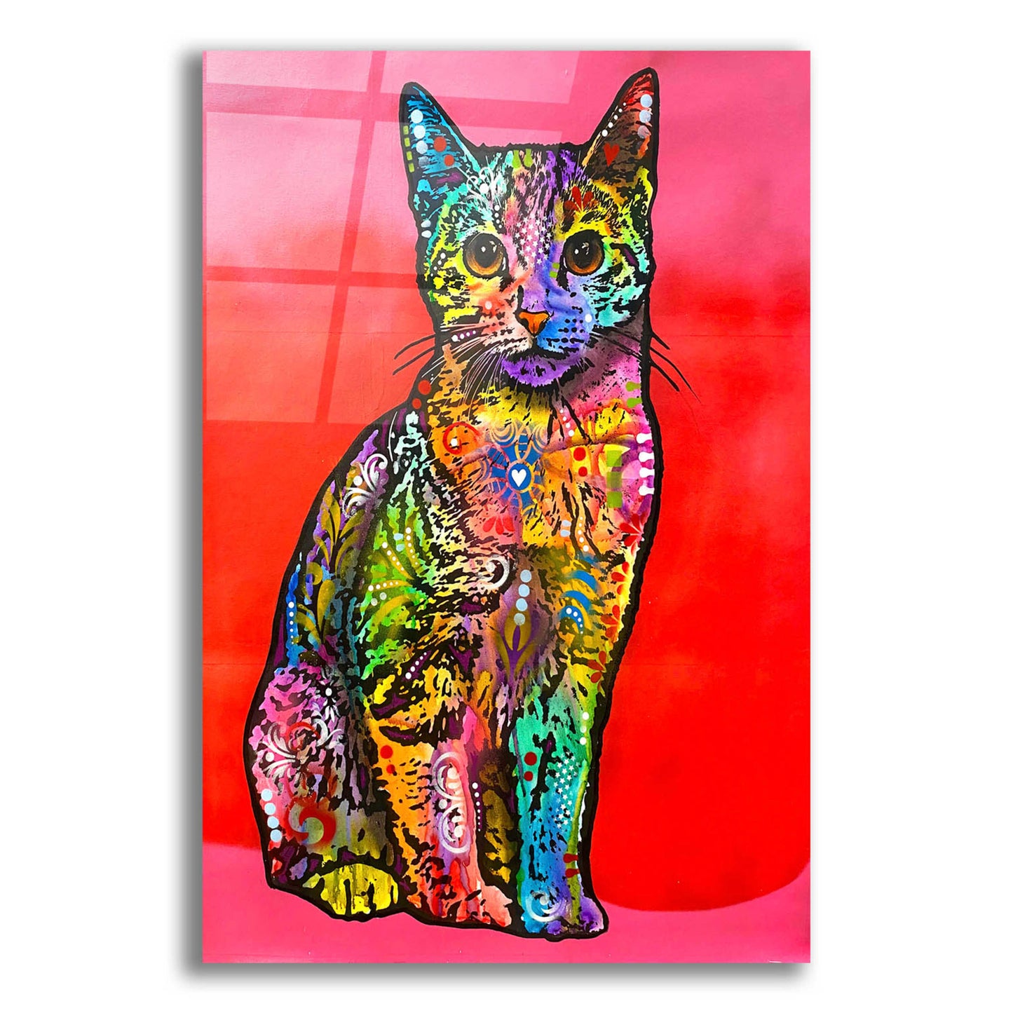 Epic Art 'Loving Cat' by Dean Russo, Acrylic Glass Wall Art,12x16