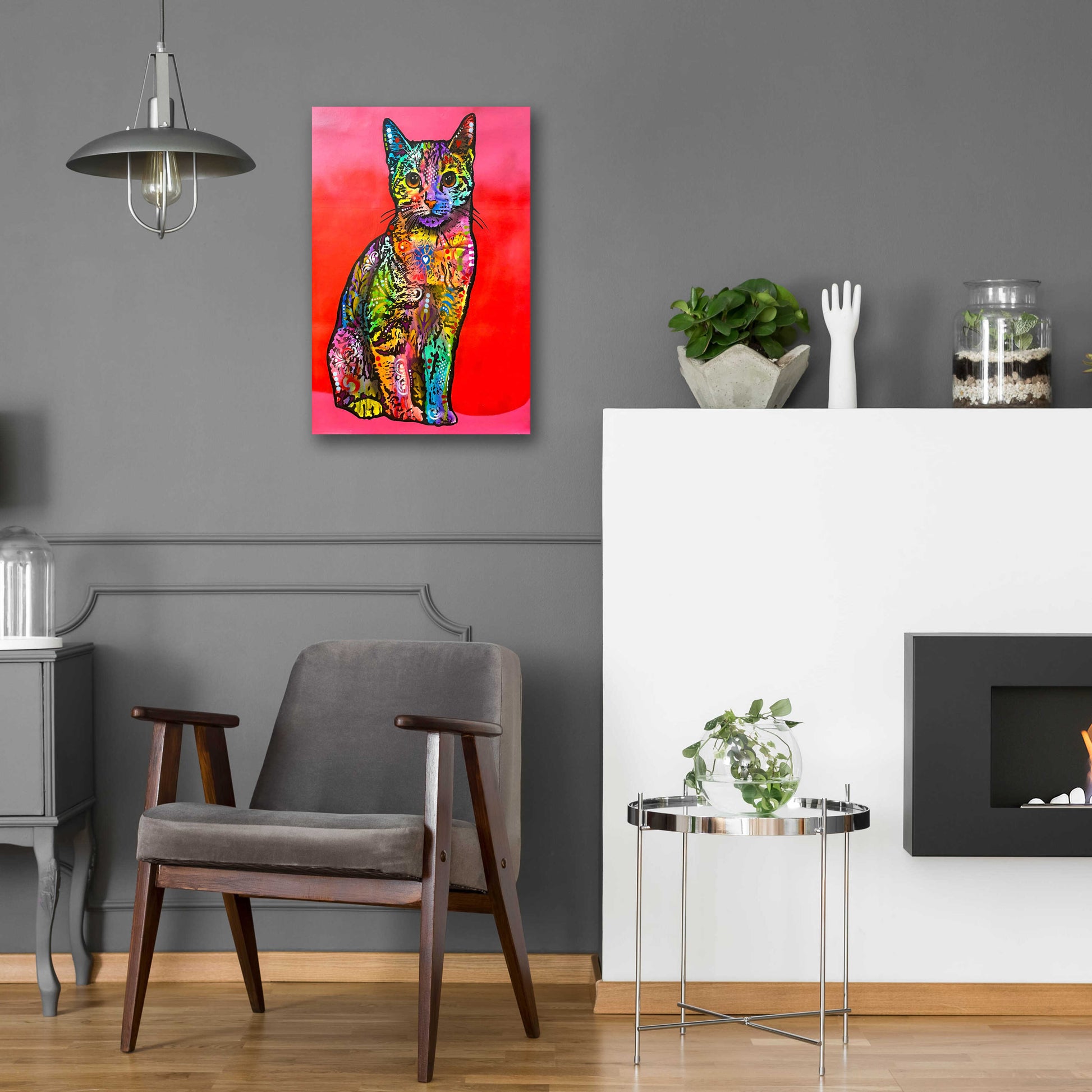 Epic Art 'Loving Cat' by Dean Russo, Acrylic Glass Wall Art,16x24