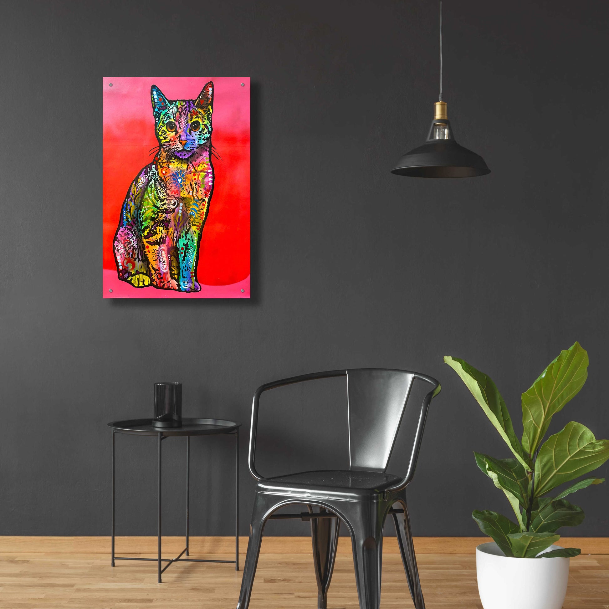 Epic Art 'Loving Cat' by Dean Russo, Acrylic Glass Wall Art,24x36