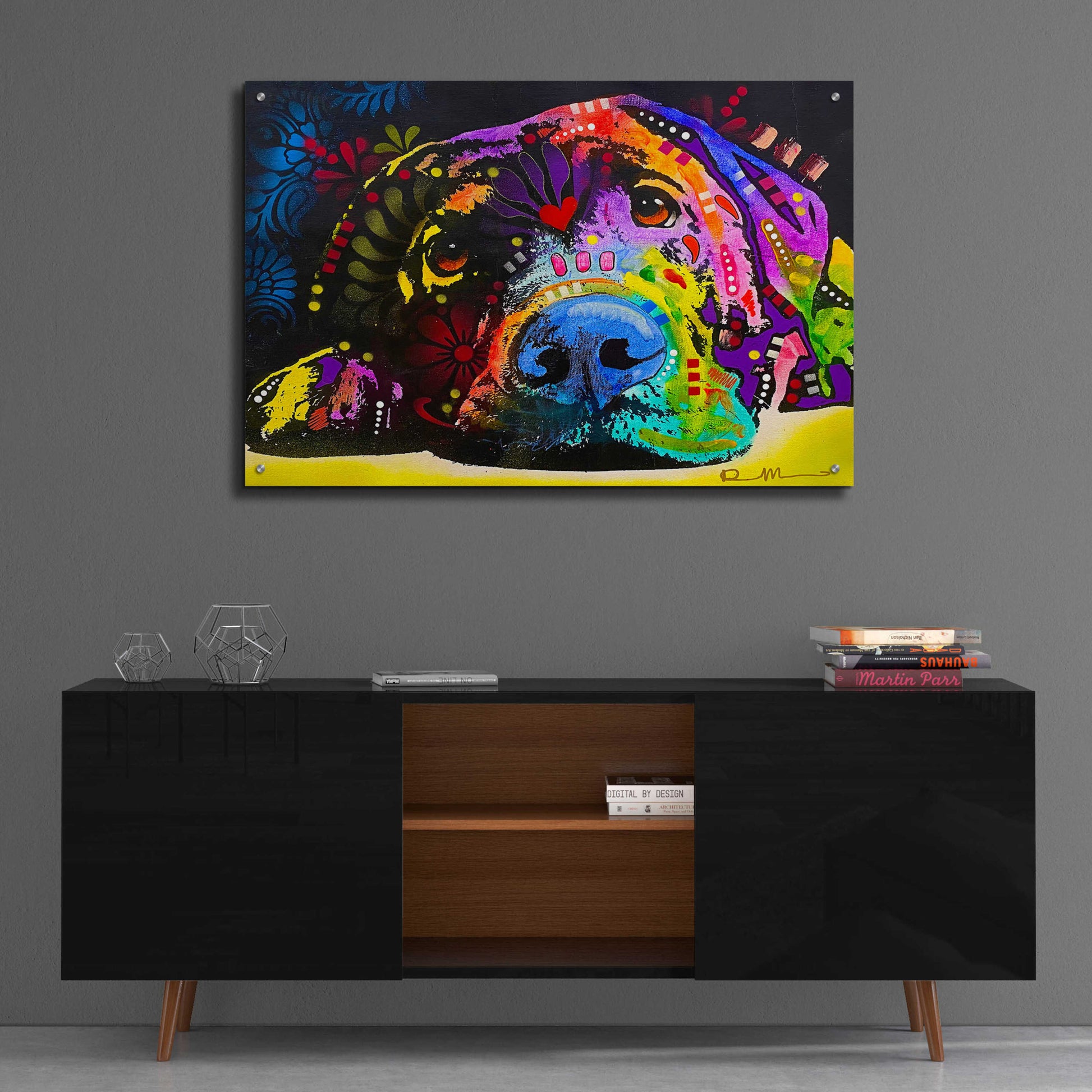 Epic Art 'Lying Lab 2' by Dean Russo, Acrylic Glass Wall Art,36x24