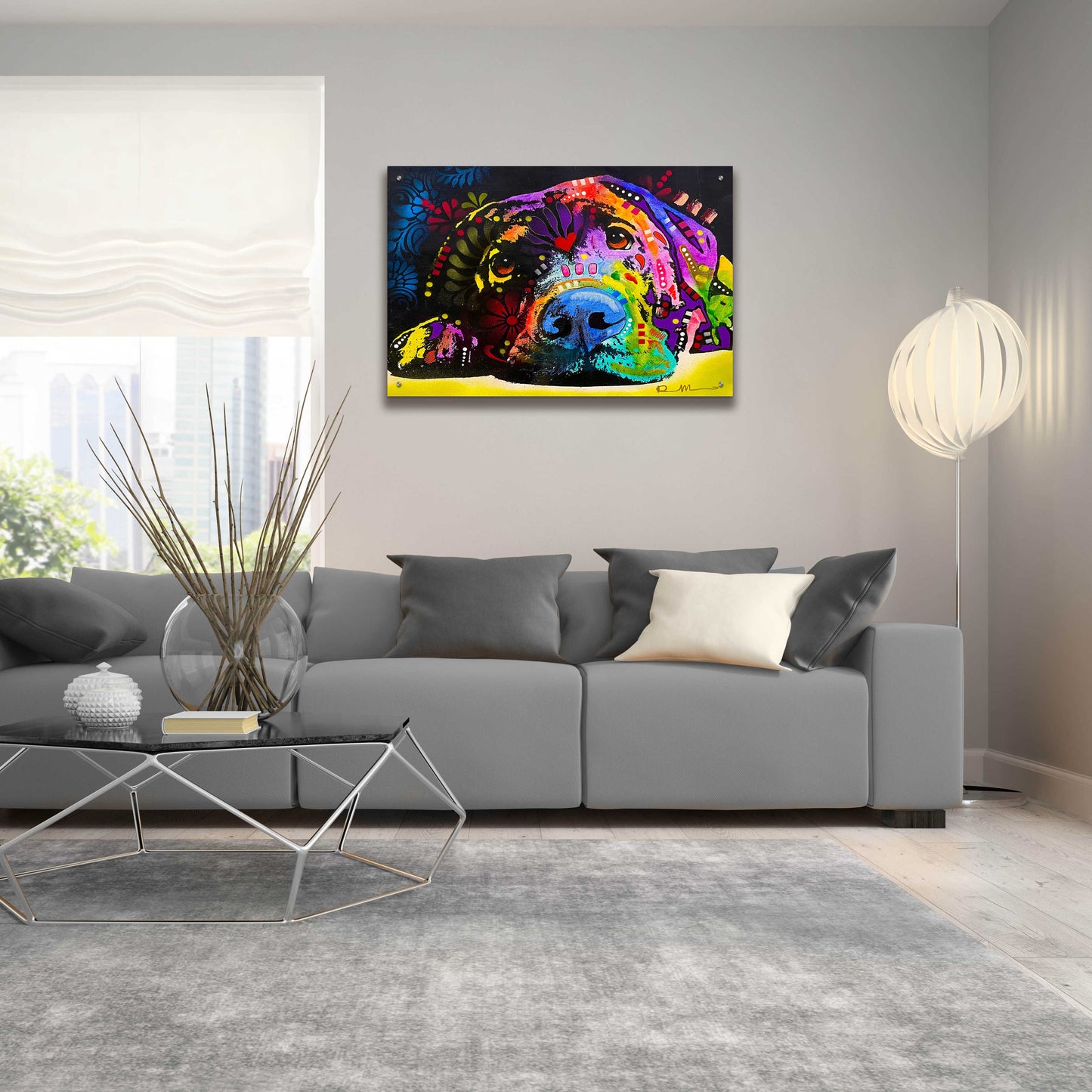 Epic Art 'Lying Lab 2' by Dean Russo, Acrylic Glass Wall Art,36x24