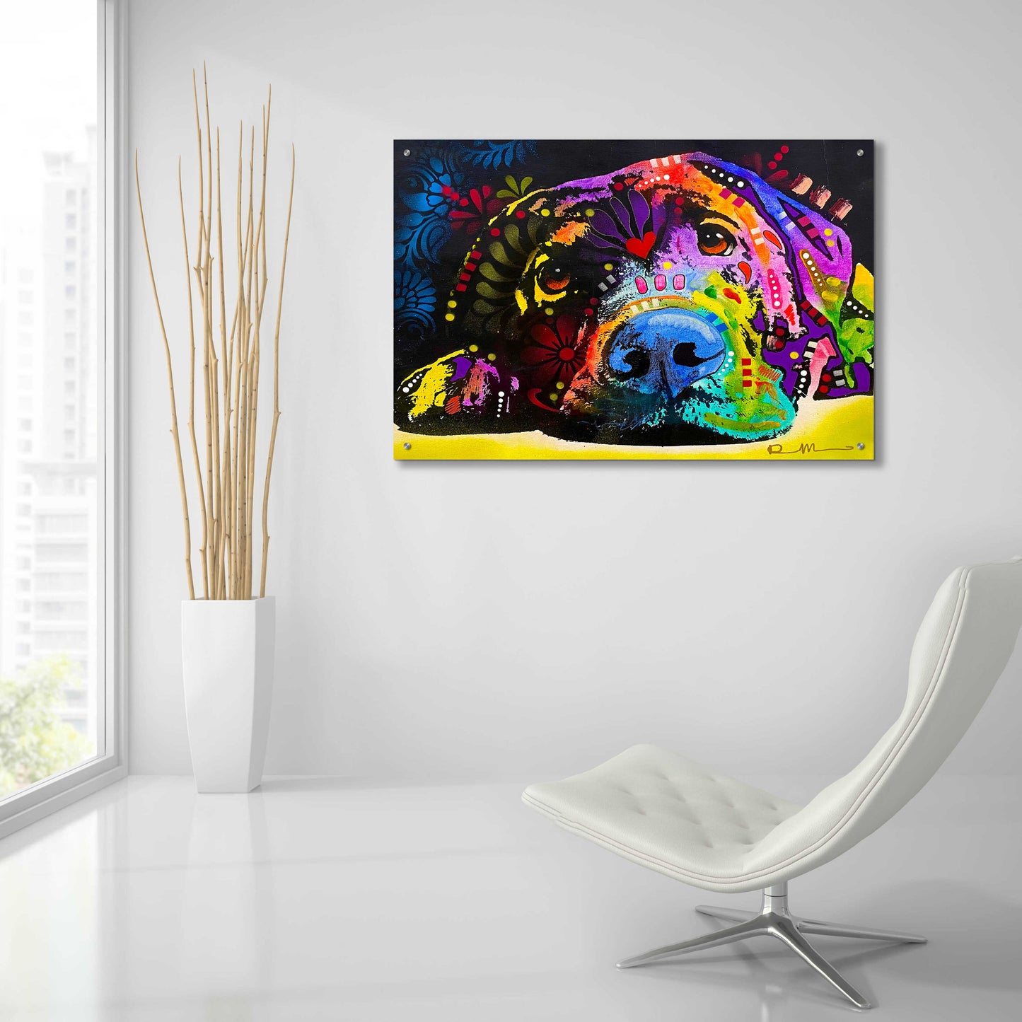 Epic Art 'Lying Lab 2' by Dean Russo, Acrylic Glass Wall Art,36x24