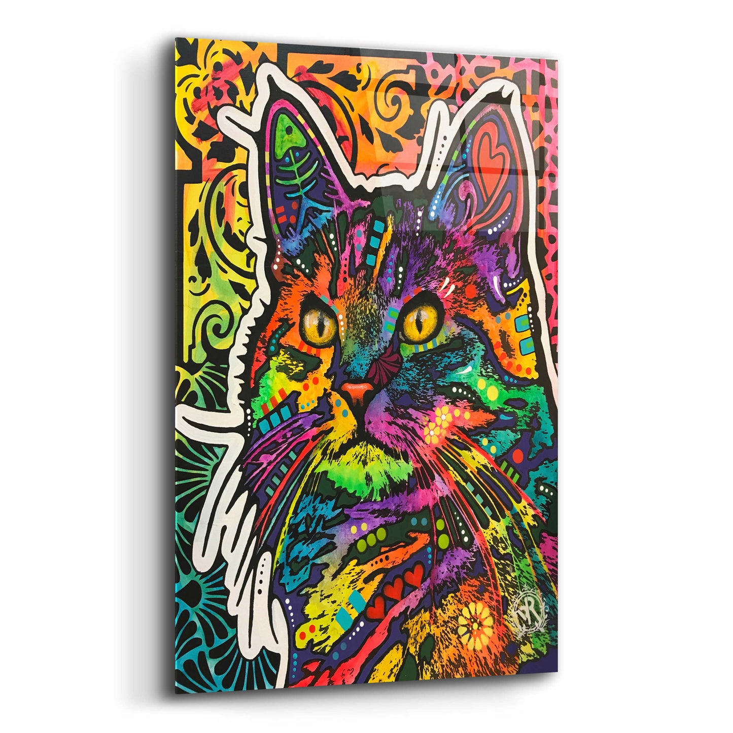 Epic Art 'Necessity Cat' by Dean Russo, Acrylic Glass Wall Art,12x16