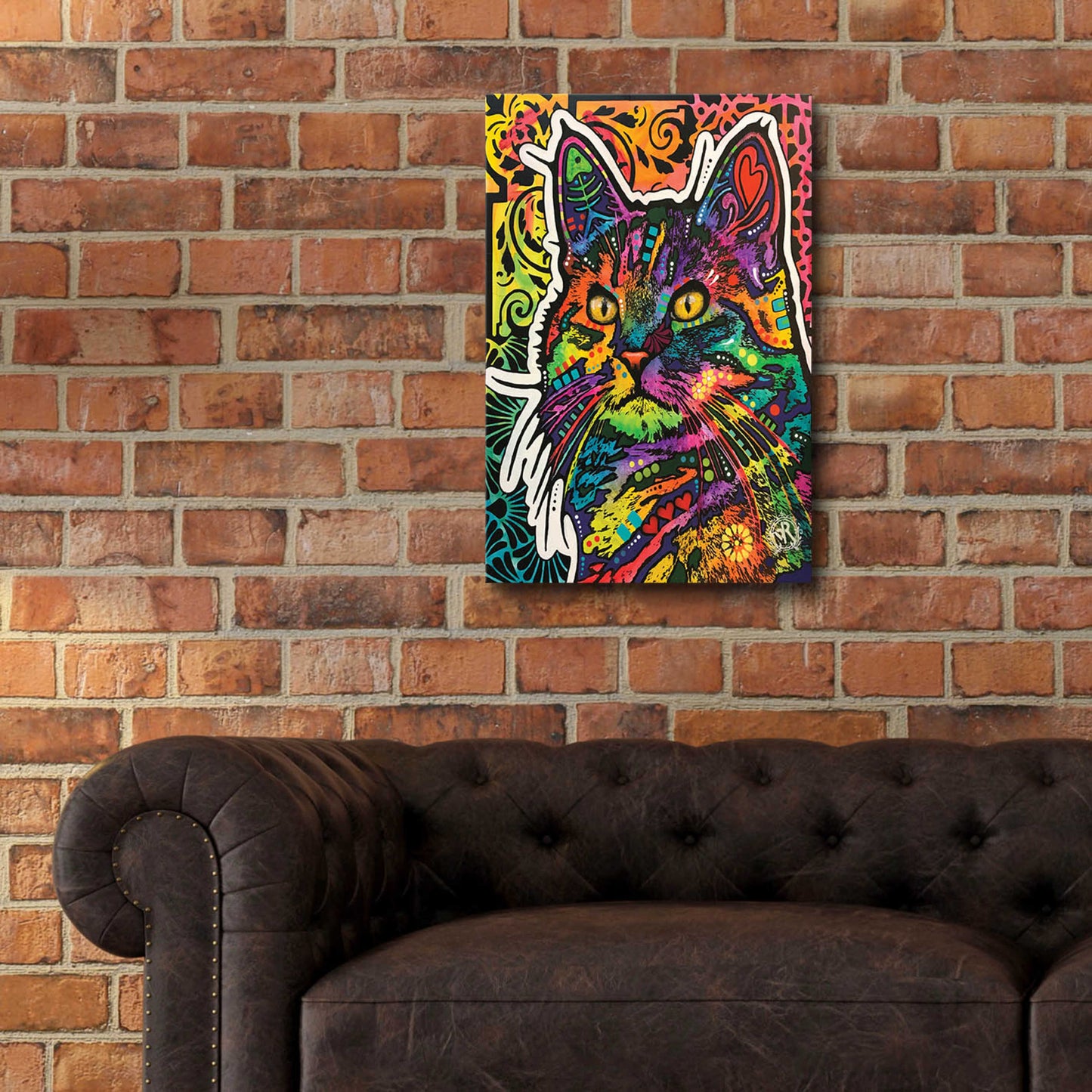 Epic Art 'Necessity Cat' by Dean Russo, Acrylic Glass Wall Art,16x24