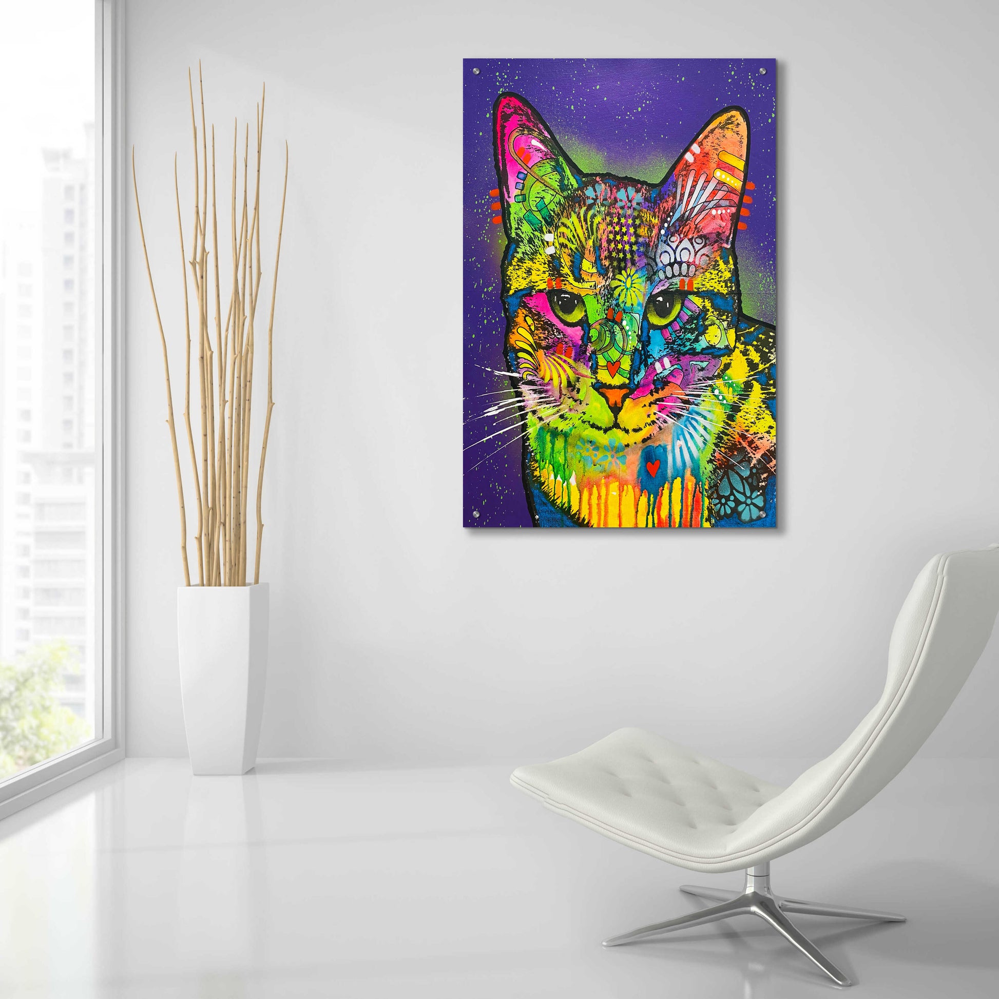 Epic Art 'Got Any Scritches For Me' by Dean Russo, Acrylic Glass Wall Art,,24x36