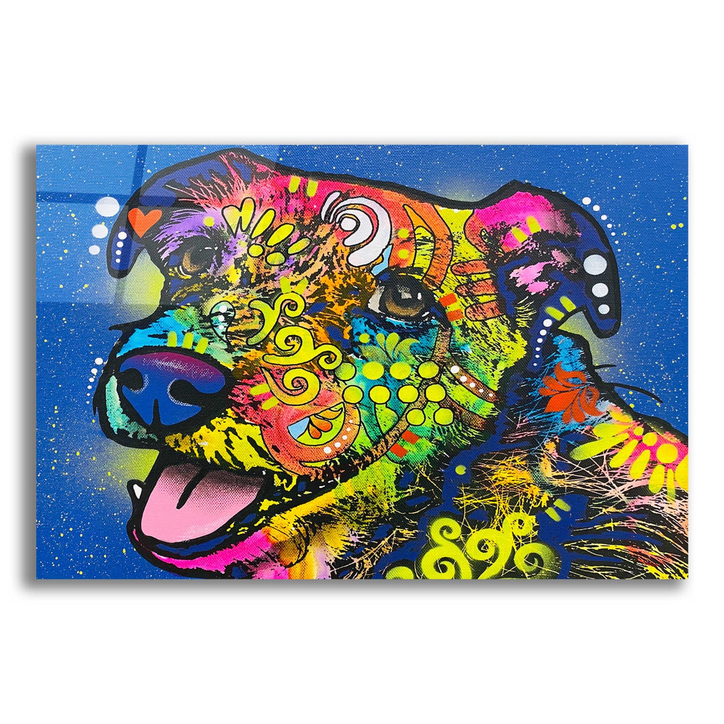 Epic Art 'I Wuv You' by Dean Russo, Acrylic Glass Wall Art,,24x16