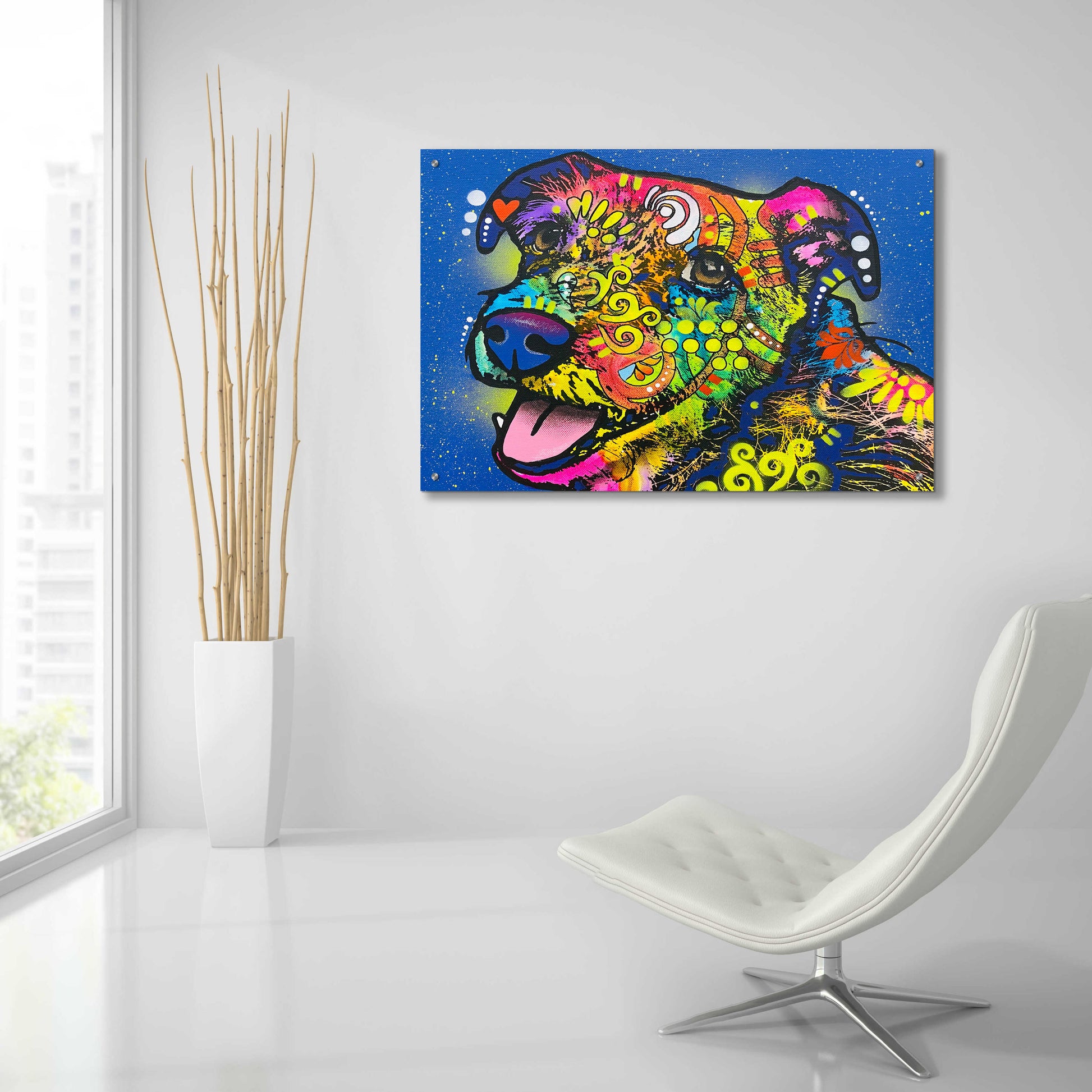 Epic Art 'I Wuv You' by Dean Russo, Acrylic Glass Wall Art,,36x24