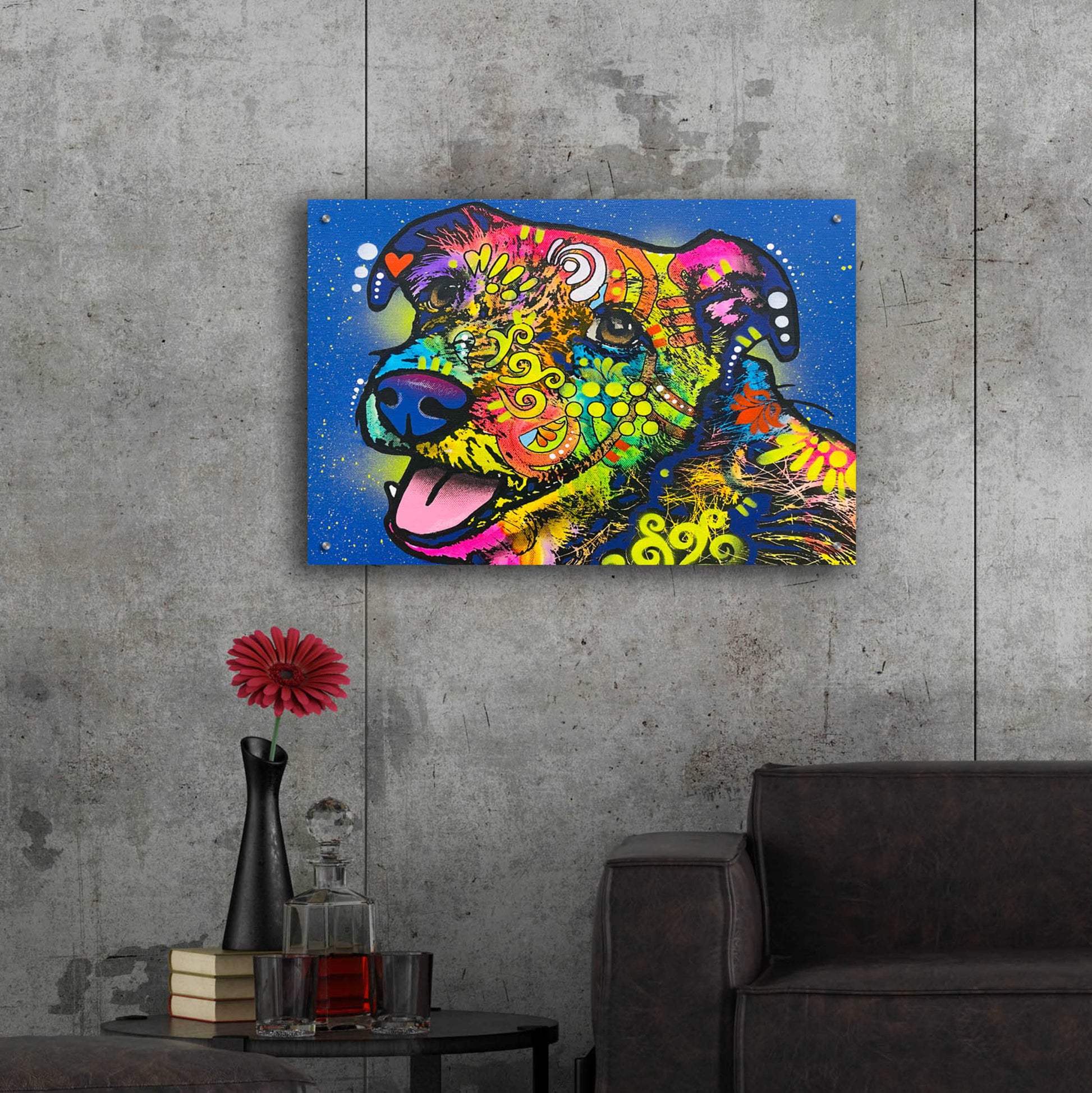 Epic Art 'I Wuv You' by Dean Russo, Acrylic Glass Wall Art,,36x24