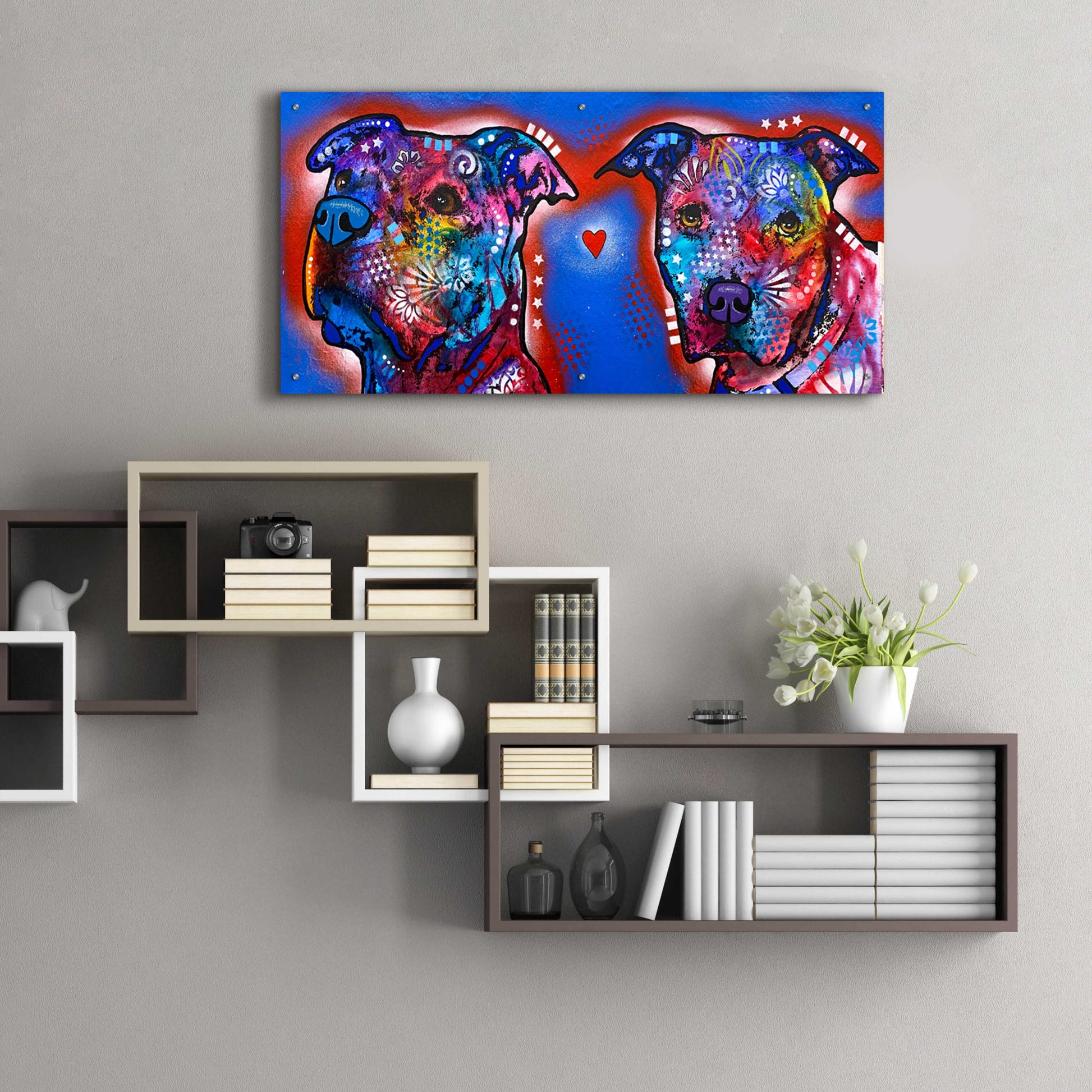 Epic Art 'Camera One and Camera Two' by Dean Russo, Acrylic Glass Wall Art,,48x24