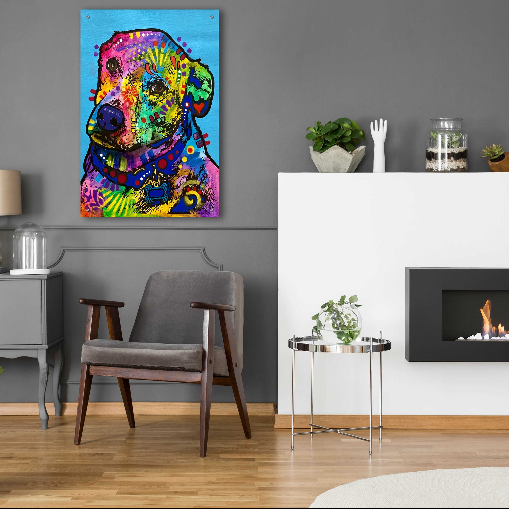 Epic Art 'Heckin Excited' by Dean Russo, Acrylic Glass Wall Art,,24x36